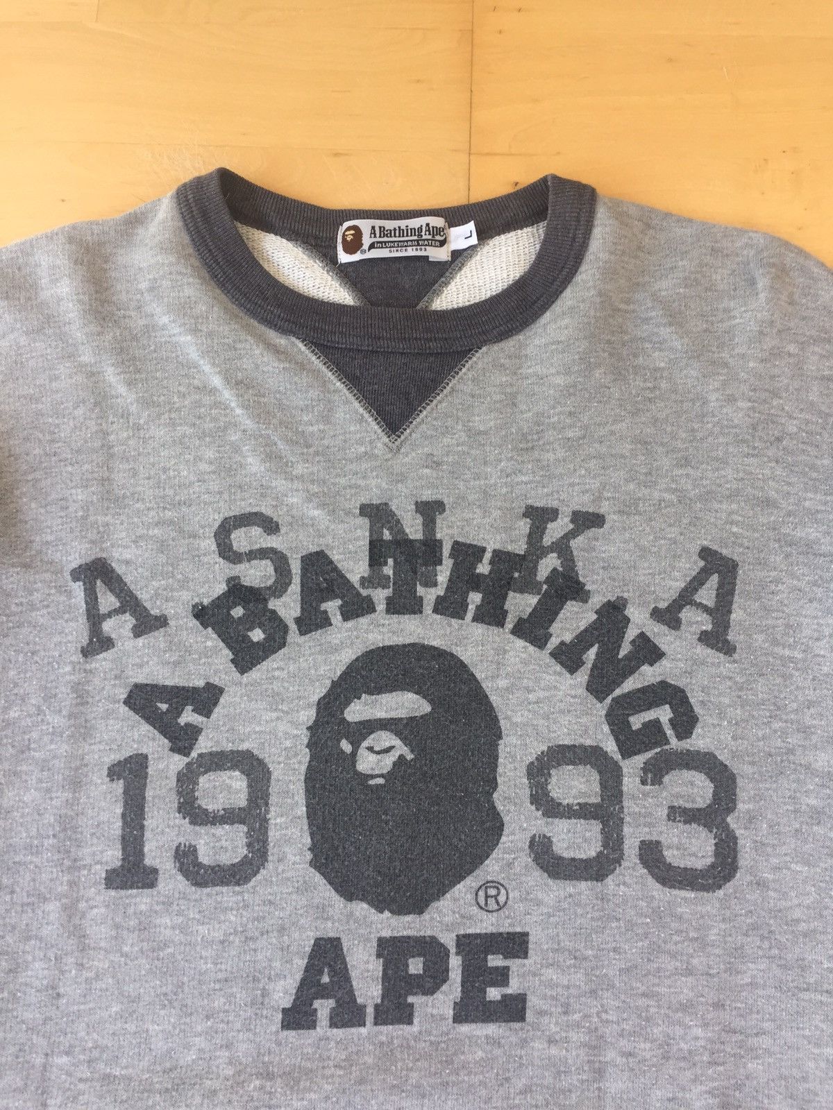 Bape Bape Logo ASNKA Print Sweater Size US L / EU 52-54 / 3 - 2 Thumbnail