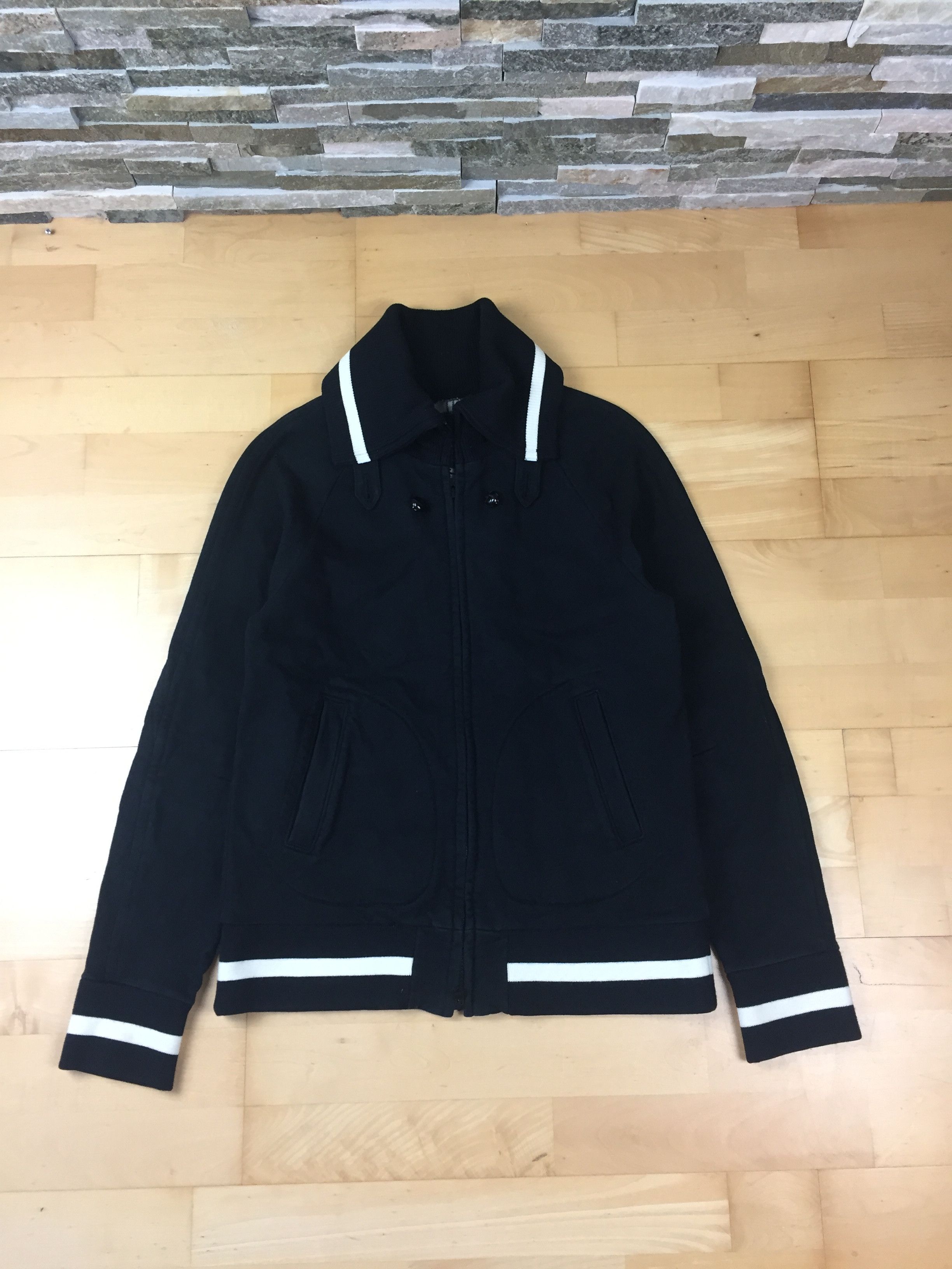 image of Number N Ine Number Nine Cotton Varisty Jacket in Black, Men's (Size Medium)