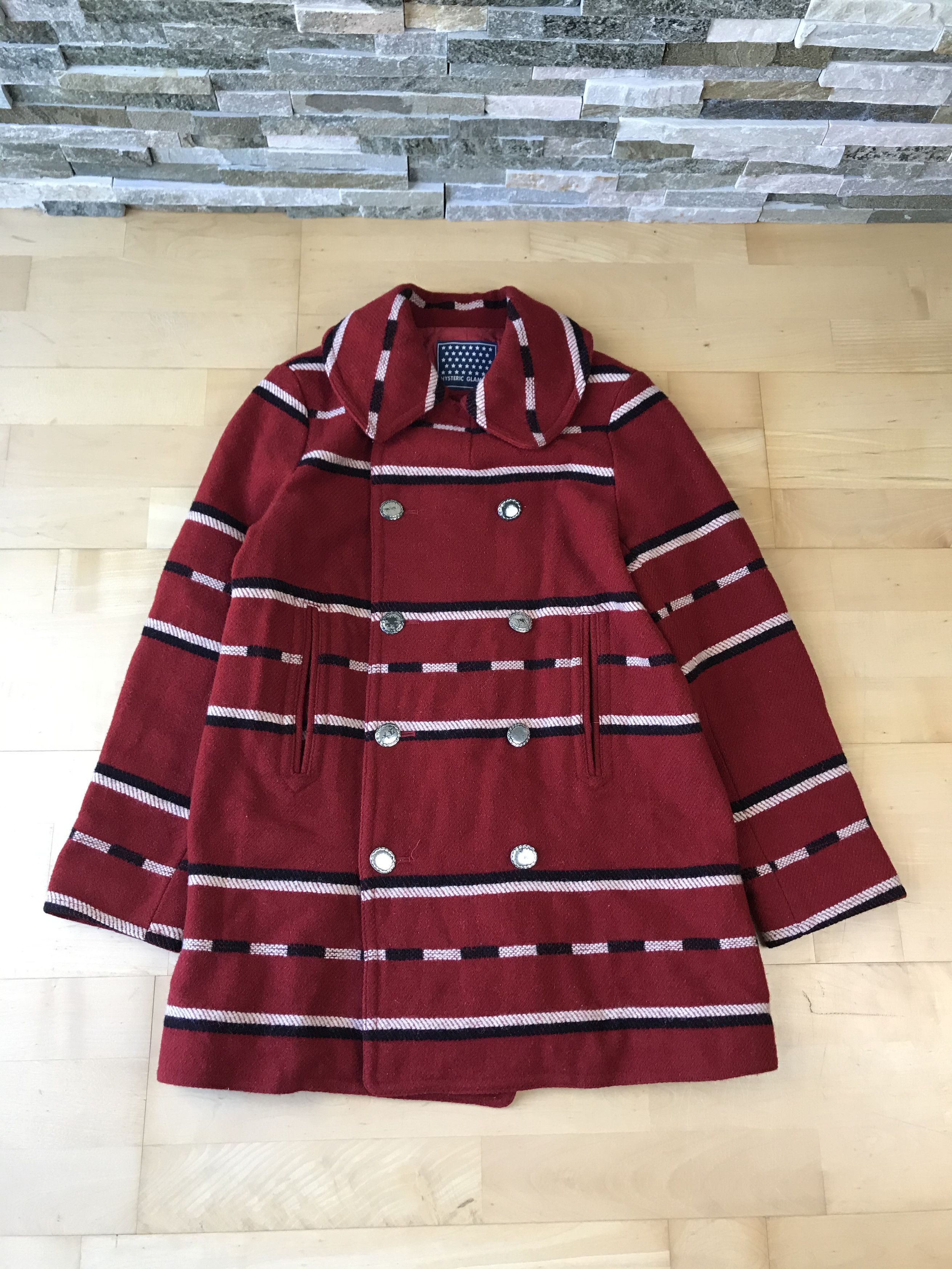 Hysteric Glamour Hysteric Glamour Red Striped Coat Size US S / EU 44-46 / 1 - 1 Thumbnail