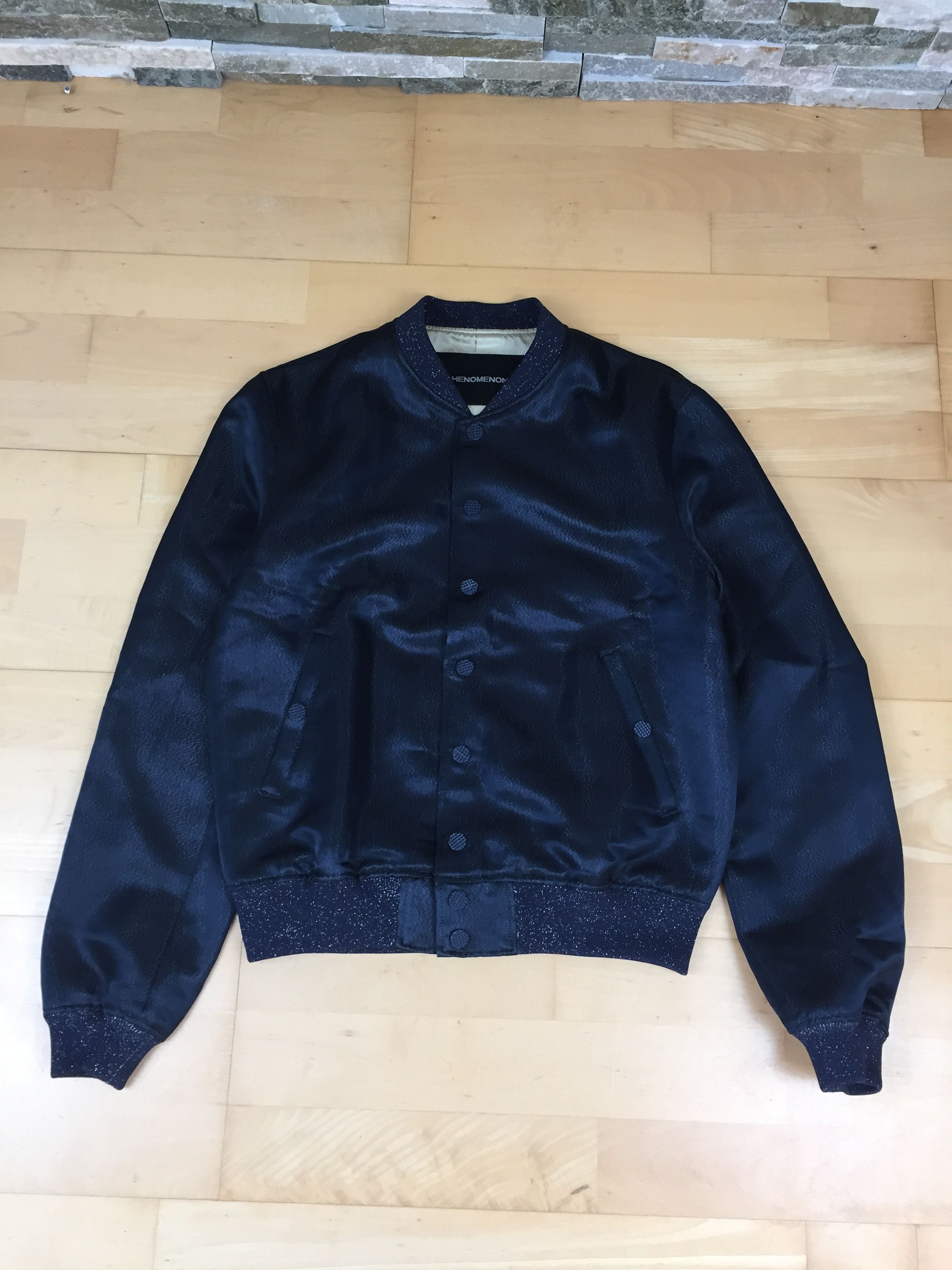 image of Phenomenon Ss 13 Glitter Bomber Jacket in Black, Men's (Size Small)