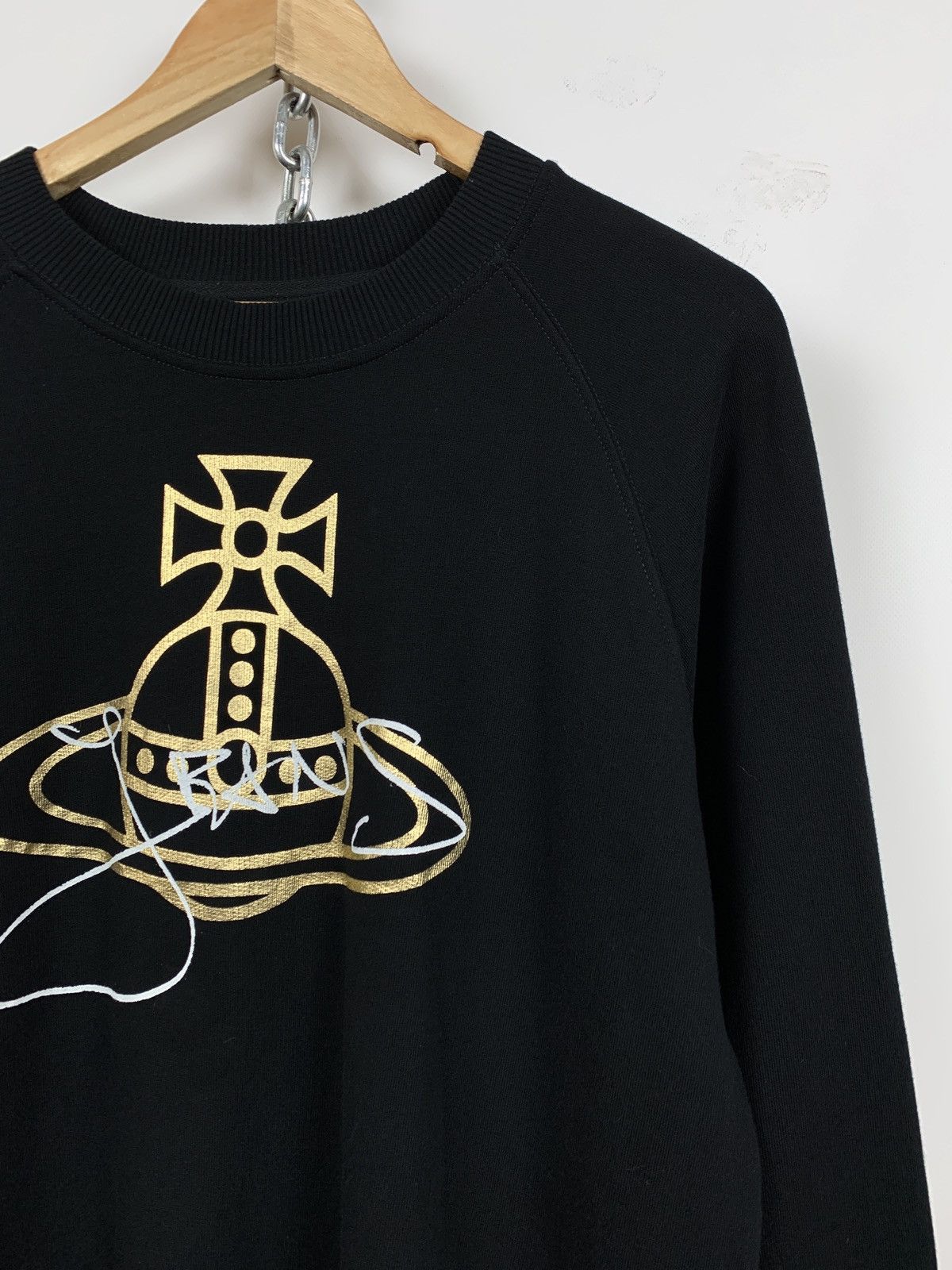 Vivienne Westwood Vivienne Westwood Orb Print Black Sweatshirt Size US L / EU 52-54 / 3 - 3 Thumbnail
