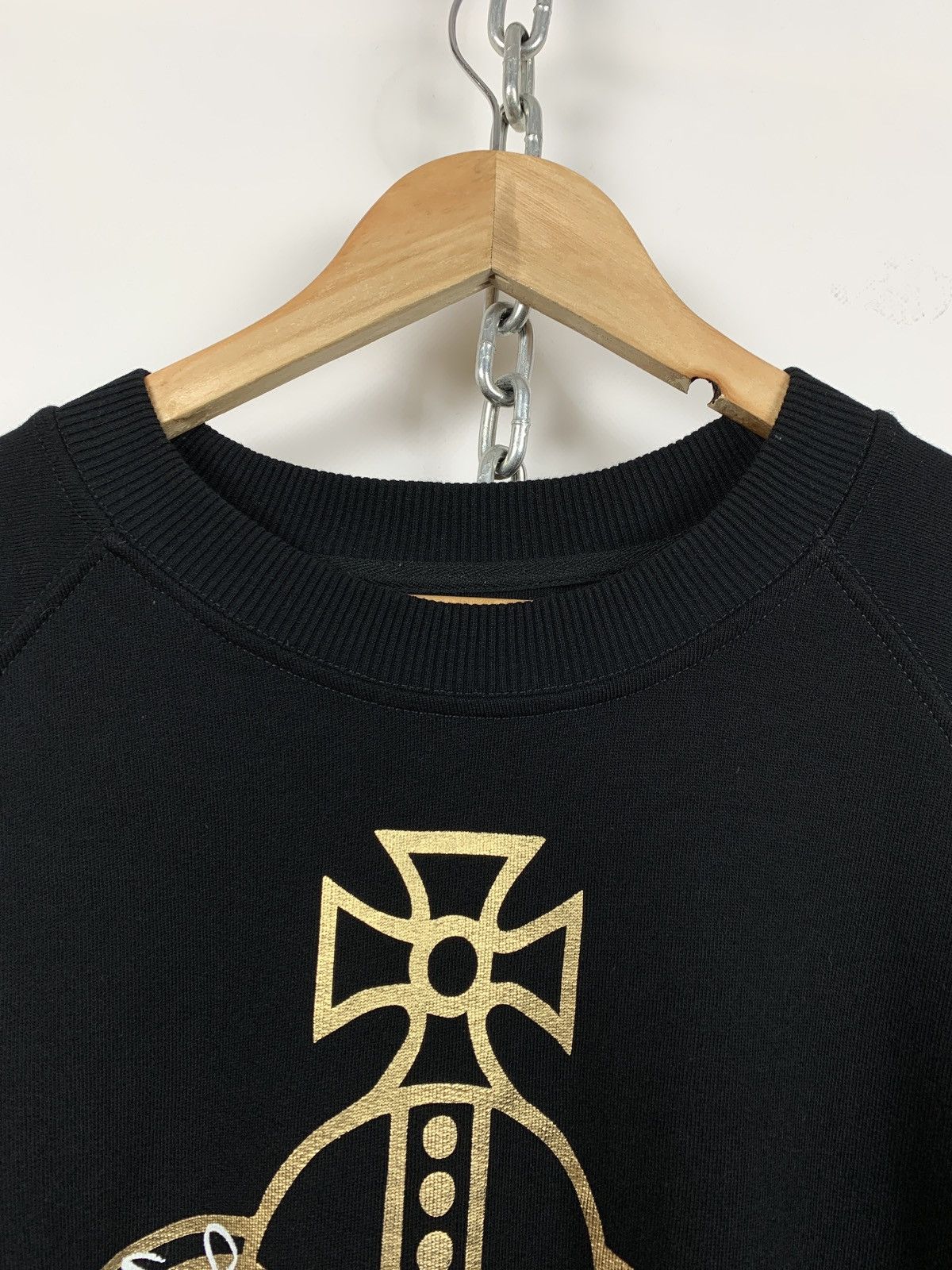 Vivienne Westwood Vivienne Westwood Orb Print Black Sweatshirt Size US L / EU 52-54 / 3 - 7 Thumbnail