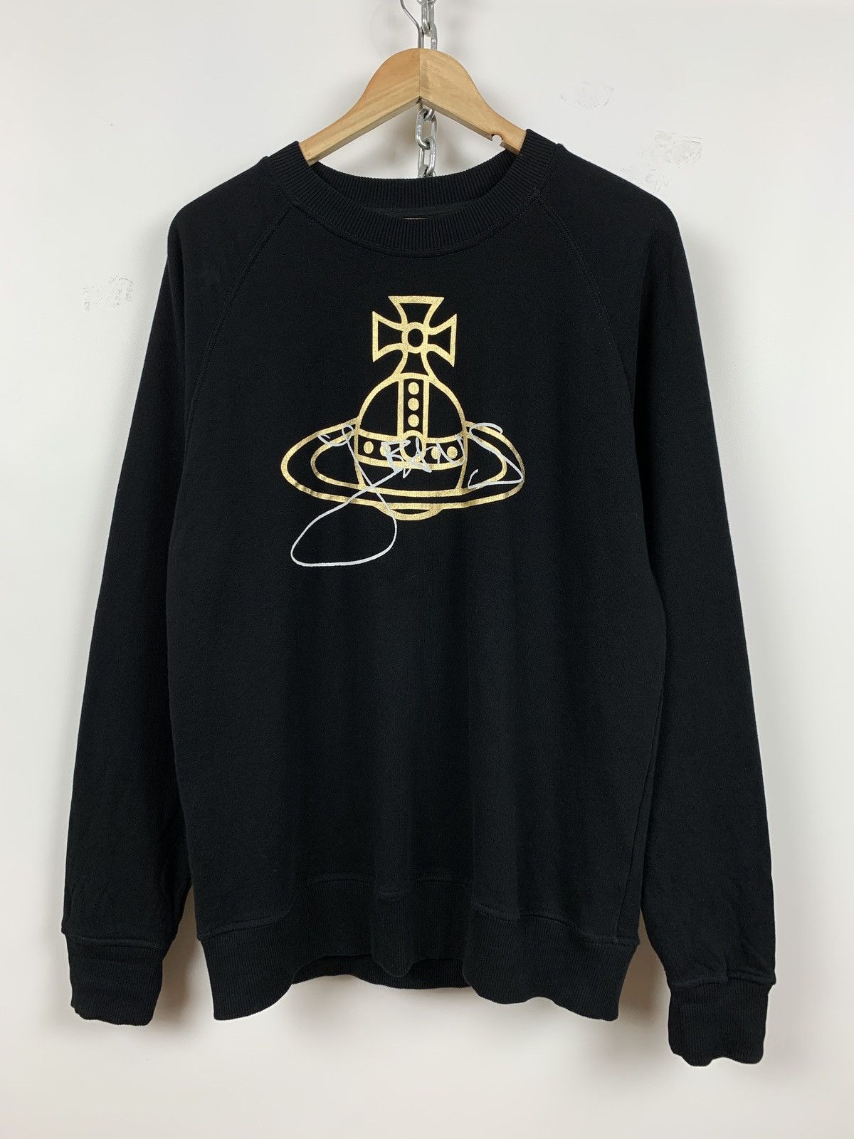 Vivienne Westwood Vivienne Westwood Orb Print Black Sweatshirt Size US L / EU 52-54 / 3 - 2 Thumbnail