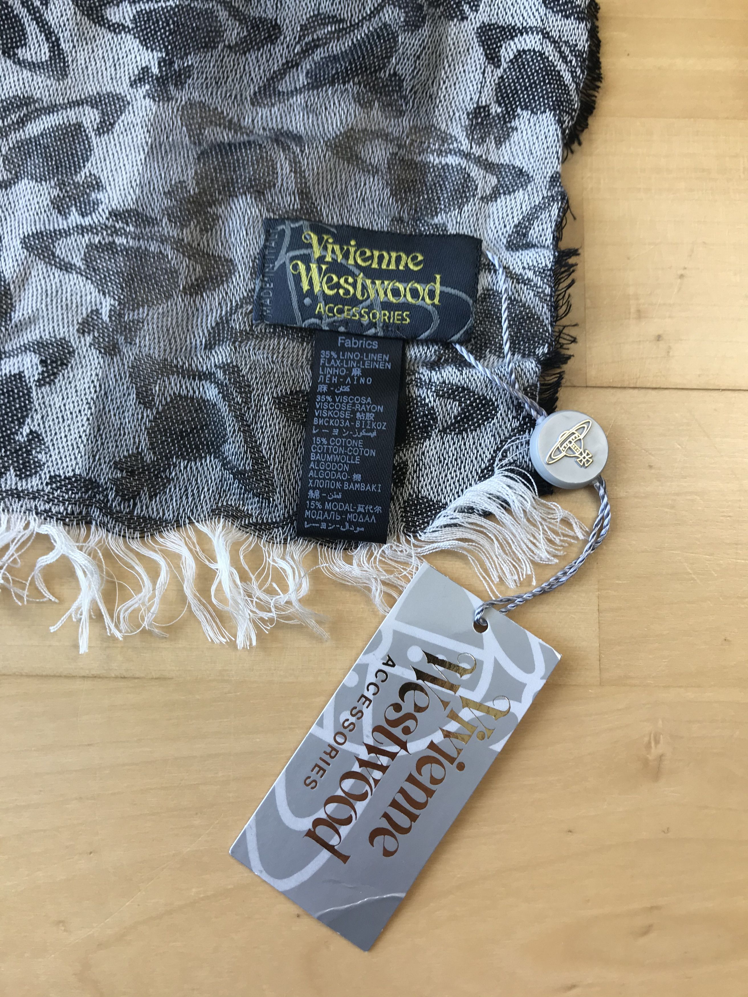 Vivienne Westwood Vivienne Westwood thin Orb Scarf Size ONE SIZE - 2 Thumbnail