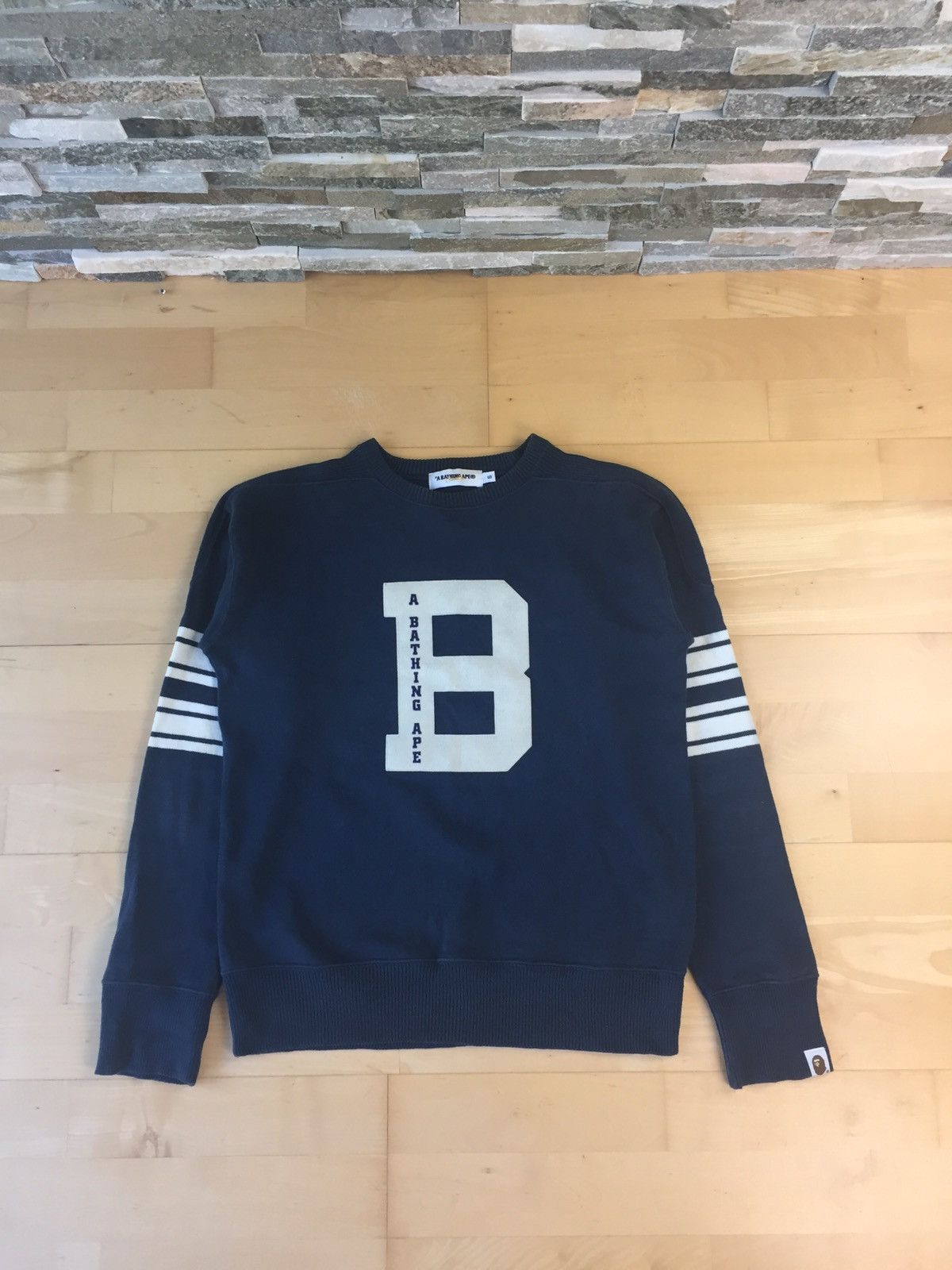 Bape Bape Big B Logo Sweater Size US S / EU 44-46 / 1 - 1 Thumbnail