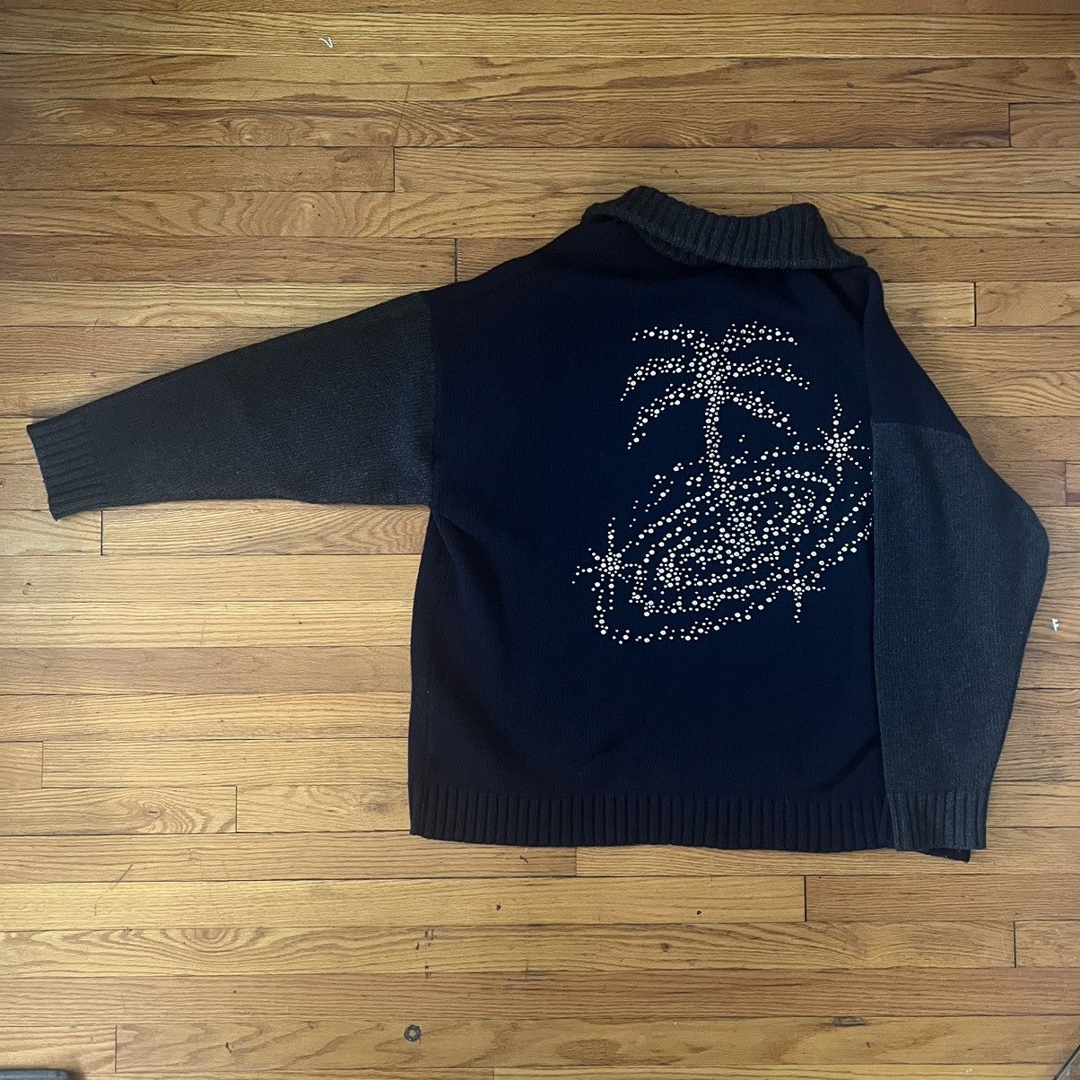 Palm Angels Palm Tree Galaxy Colorblock Sweater