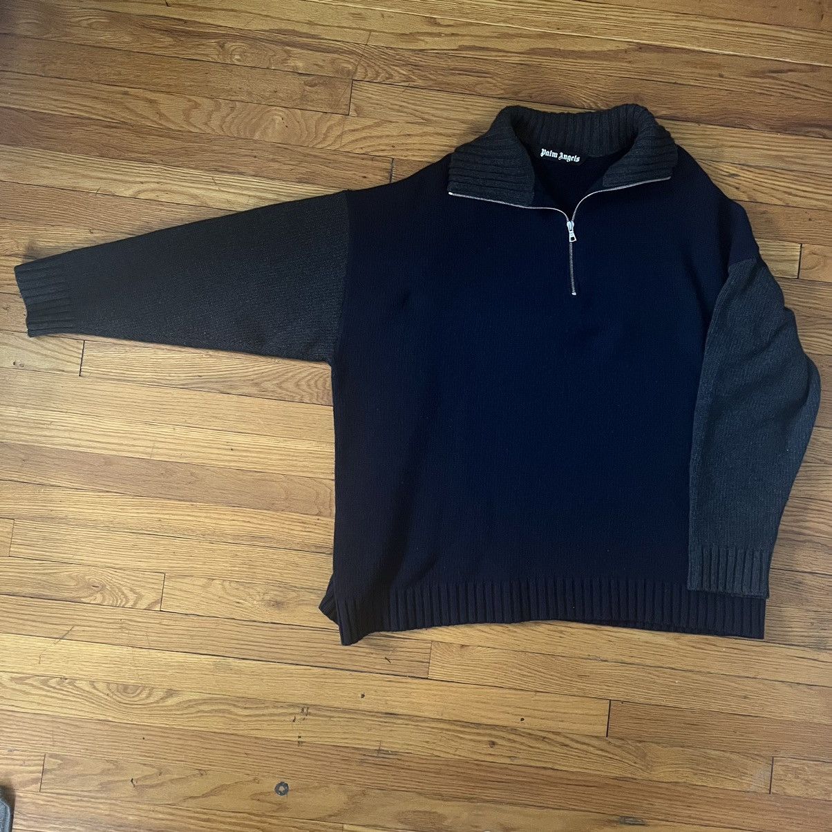 Palm Angels Palm Angels Palm Tree Galaxy Colorblock Sweater Size US L / EU 52-54 / 3 - 2 Thumbnail