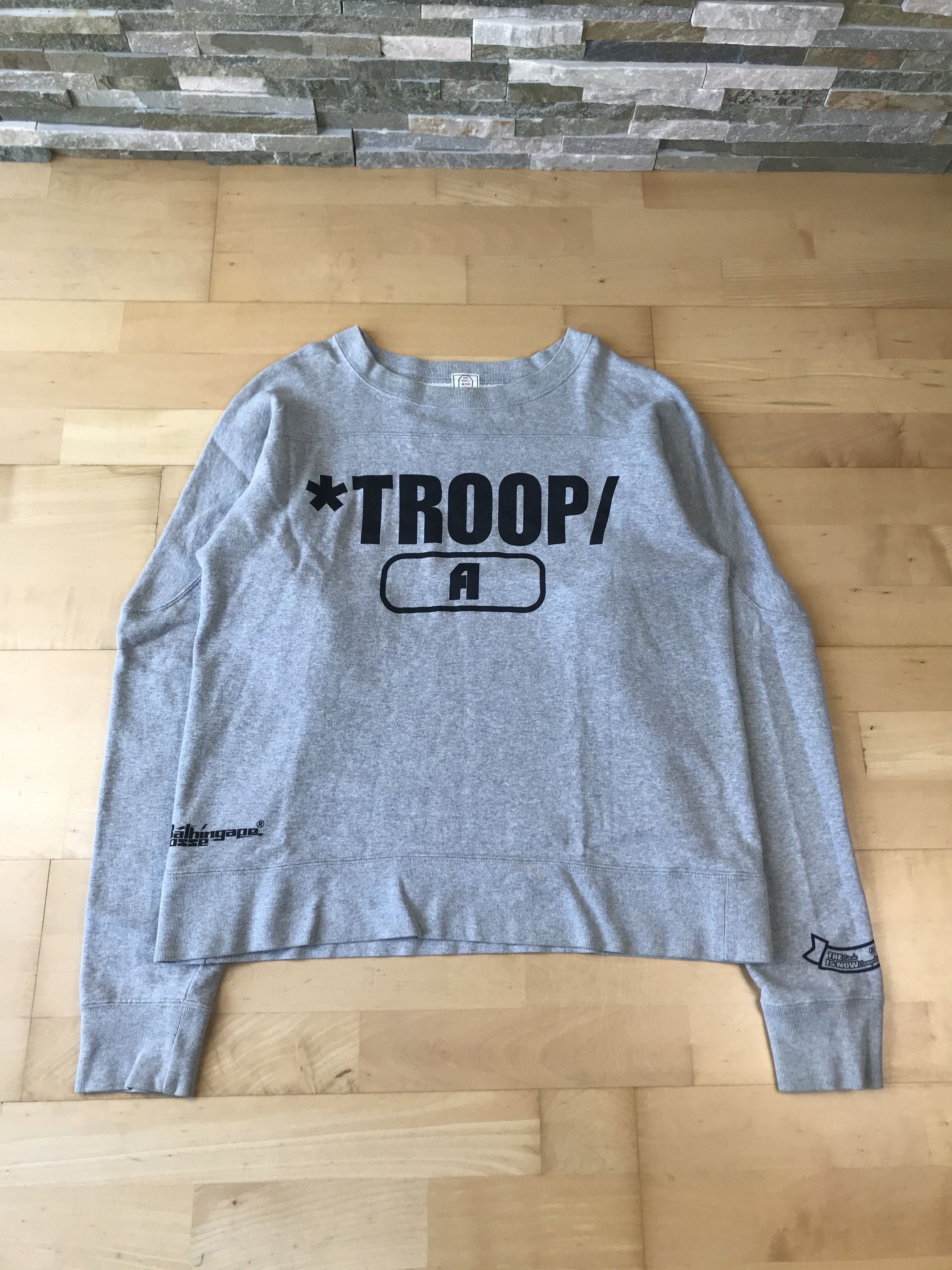 Bape Bape *TROOP/A Logo Sweater Size US M / EU 48-50 / 2 - 1 Thumbnail