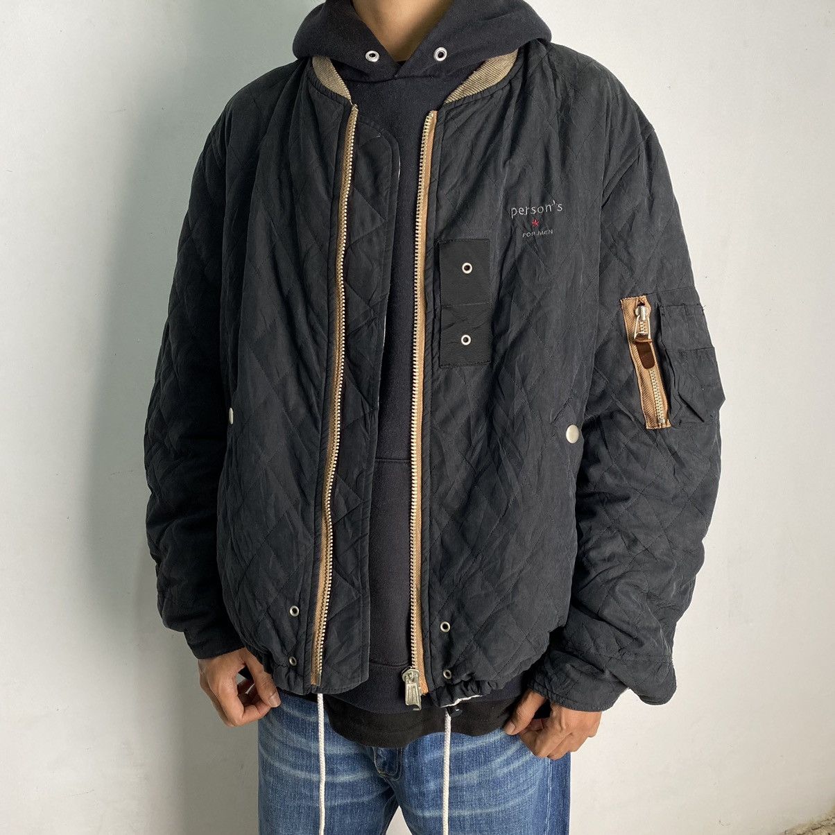 Vintage Person's Reversible Cropped Bomber Jacket