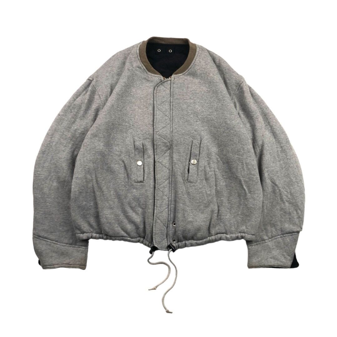 Vintage Person's Reversible Cropped Bomber Jacket