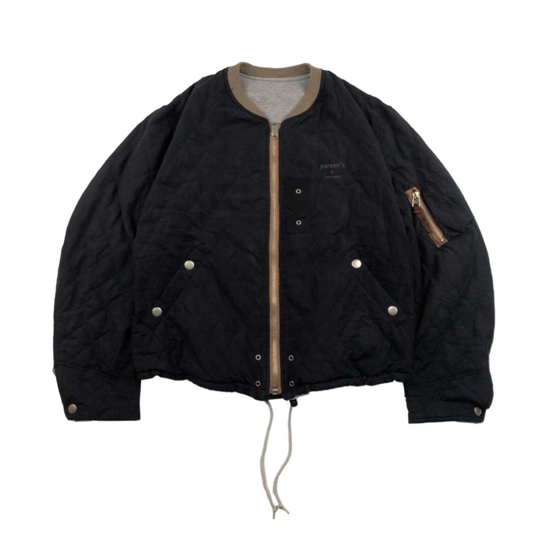 Vintage Person's Reversible Cropped Bomber Jacket