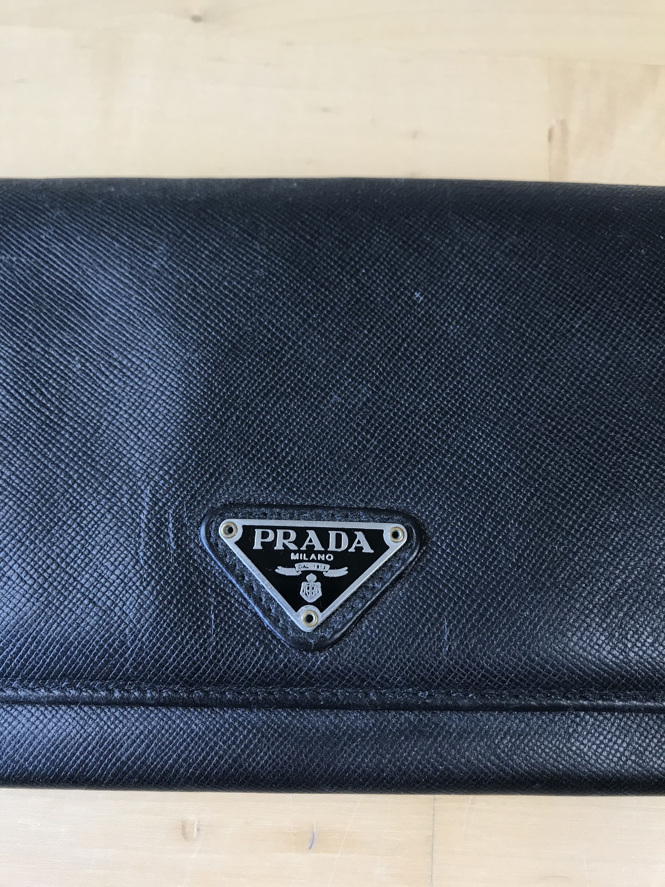 Prada Prada Bi Fold Wallet Black Size ONE SIZE - 2 Thumbnail