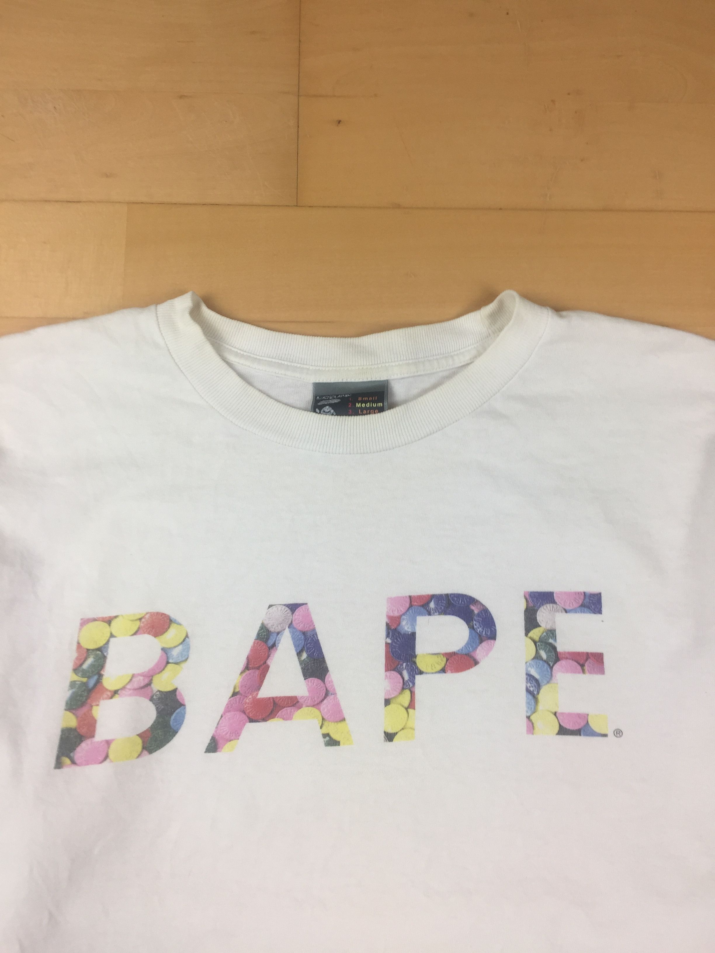 Bape Bape Colorful Spellout Logo Buttons Size US M / EU 48-50 / 2 - 2 Thumbnail