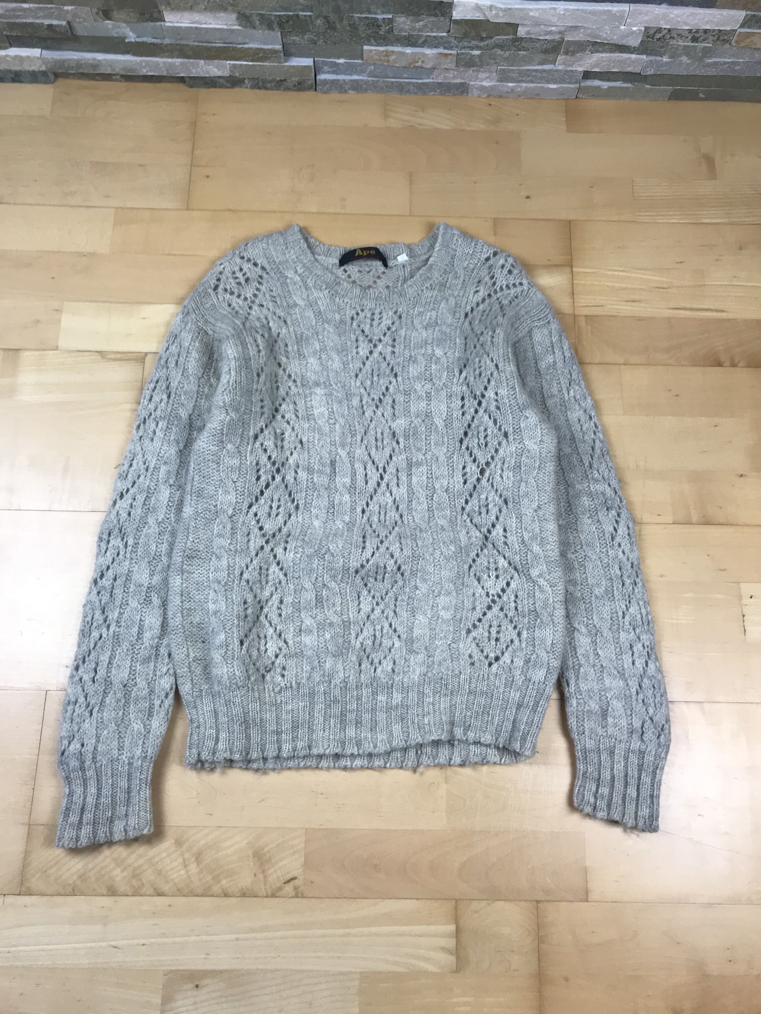 Bape Bape Wool Pattern Knit Sweater Size US M / EU 48-50 / 2 - 1 Thumbnail