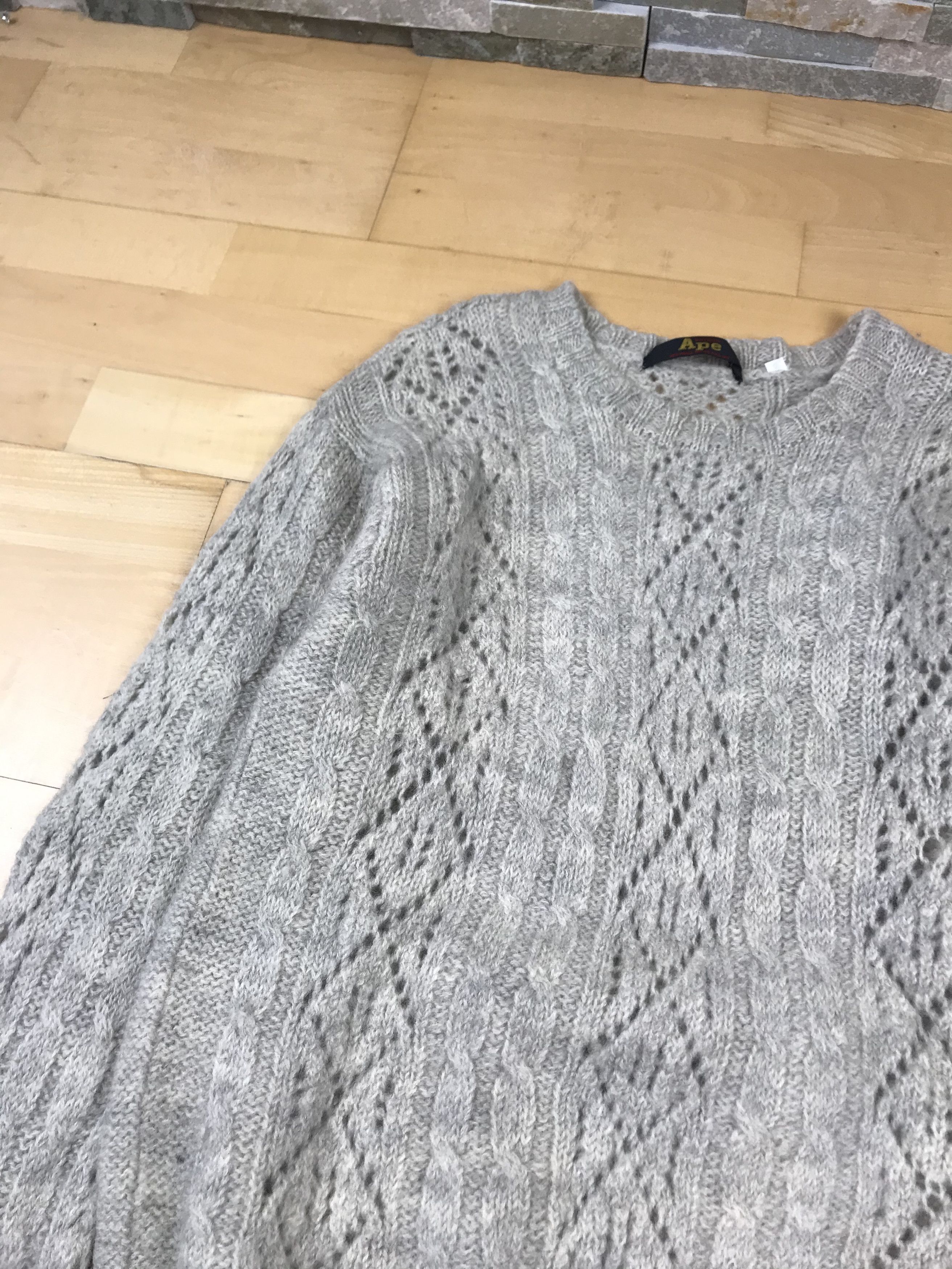 Bape Bape Wool Pattern Knit Sweater Size US M / EU 48-50 / 2 - 2 Thumbnail