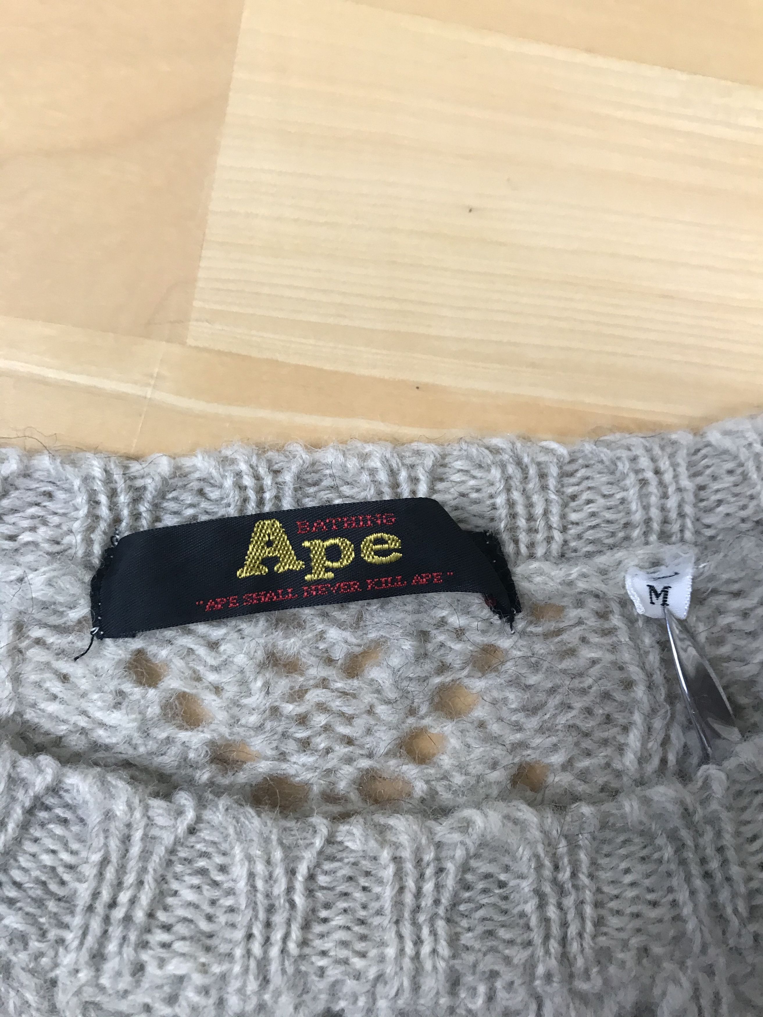 Bape Bape Wool Pattern Knit Sweater Size US M / EU 48-50 / 2 - 3 Thumbnail