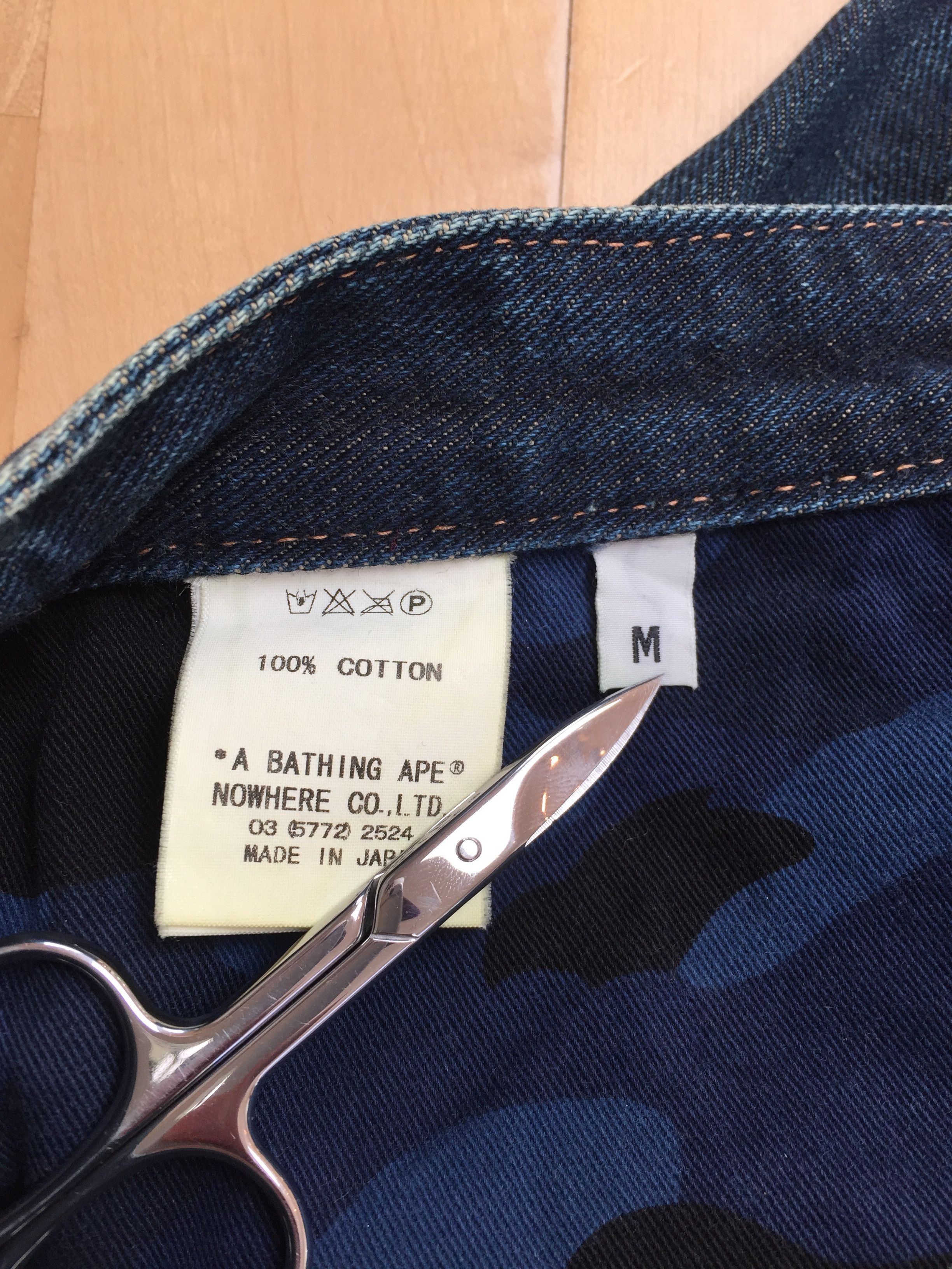 Bape Bape Bapesta Crotch Print Denim Size US 30 / EU 46 - 4 Thumbnail