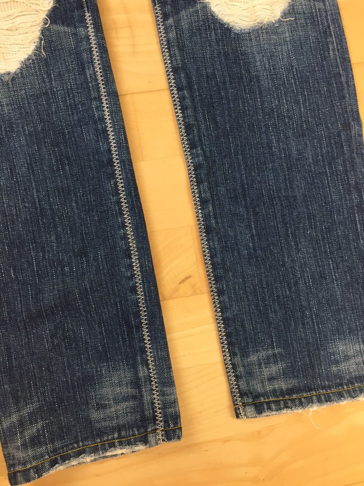 Number (N)ine Number (N)ine AW04 Patch Denim Size US 30 / EU 46 - 6 Thumbnail