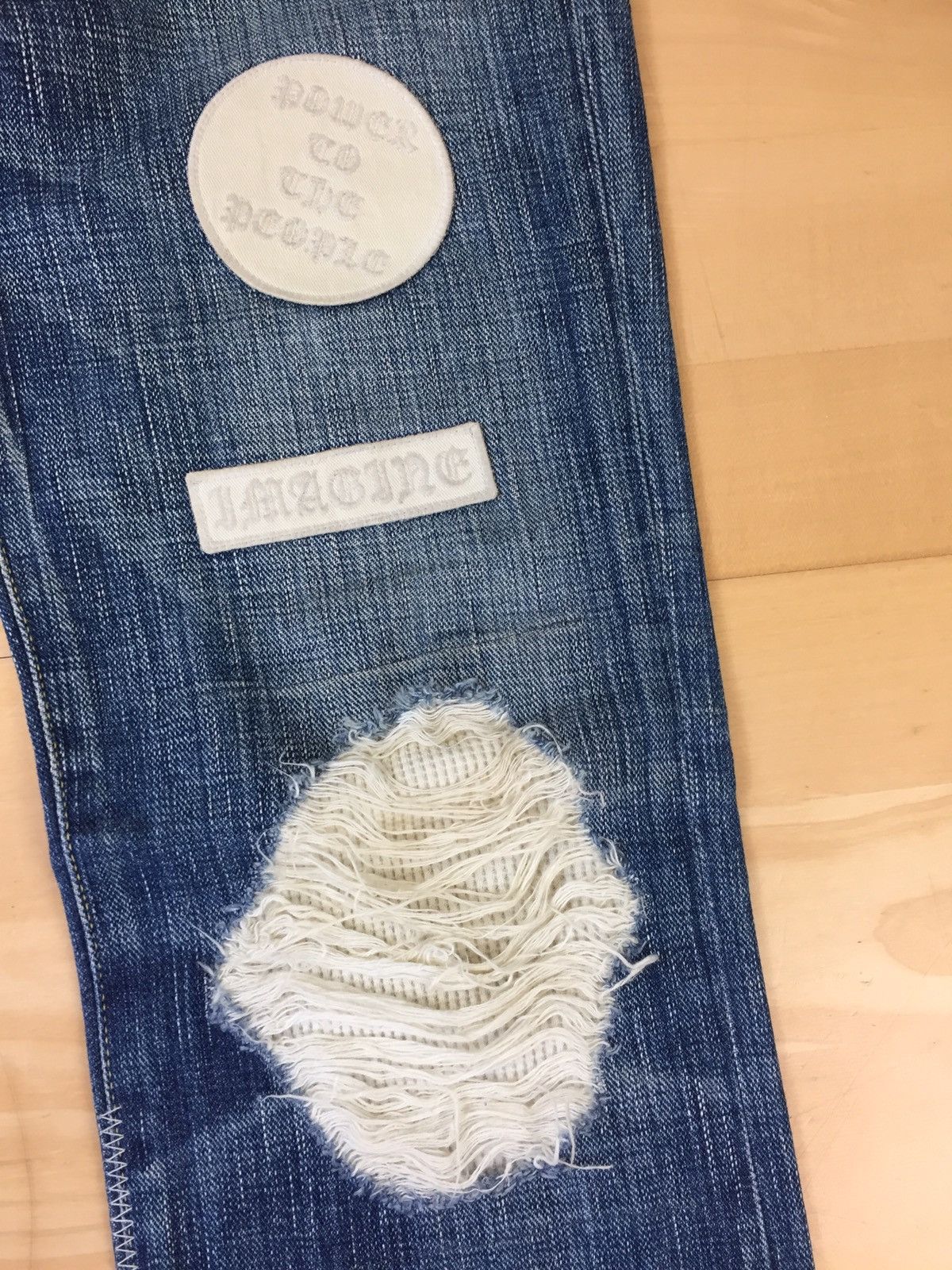 Number (N)ine Number (N)ine AW04 Patch Denim Size US 30 / EU 46 - 2 Thumbnail