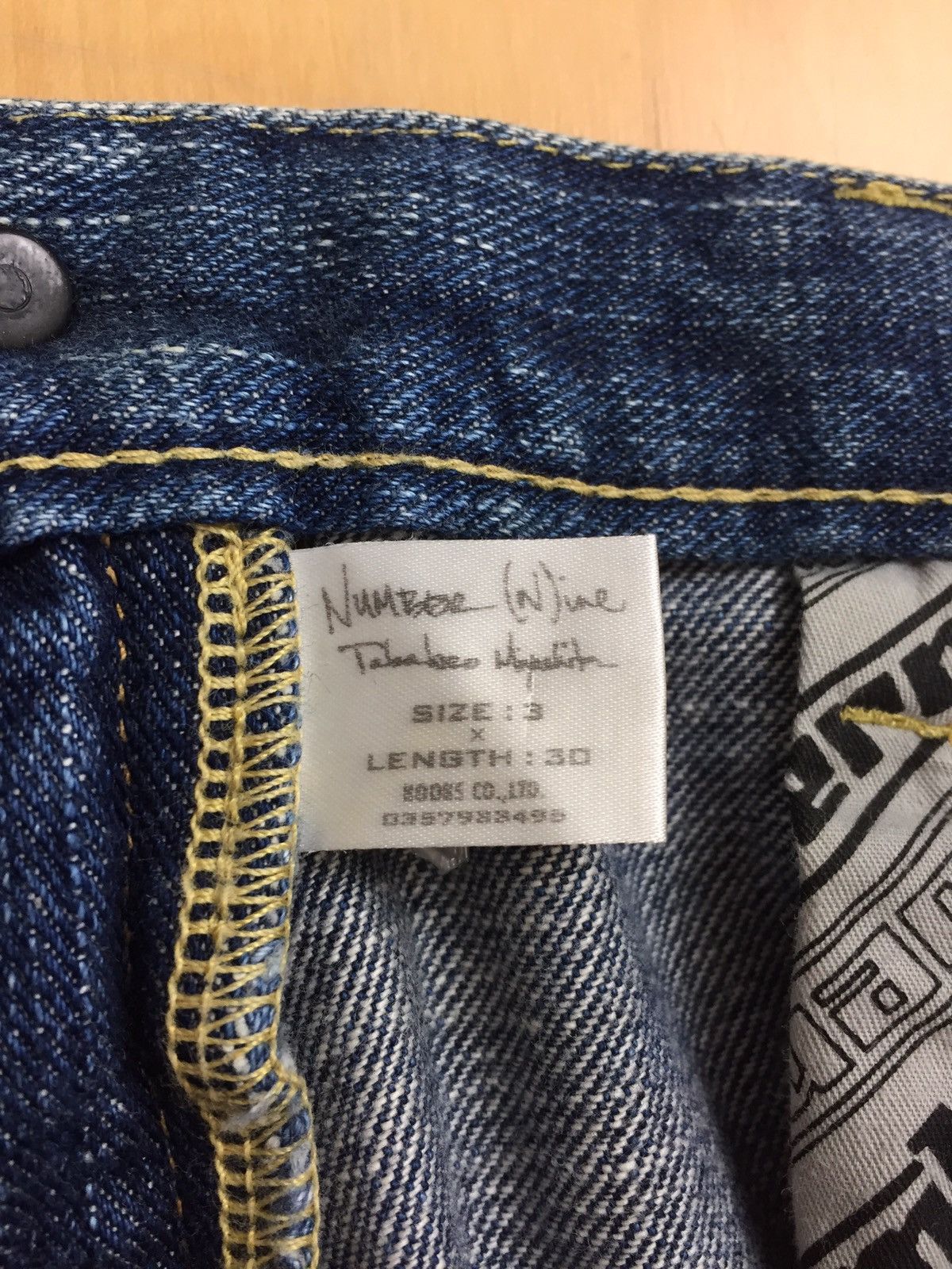 Number (N)ine Number (N)ine AW04 Patch Denim Size US 30 / EU 46 - 7 Thumbnail
