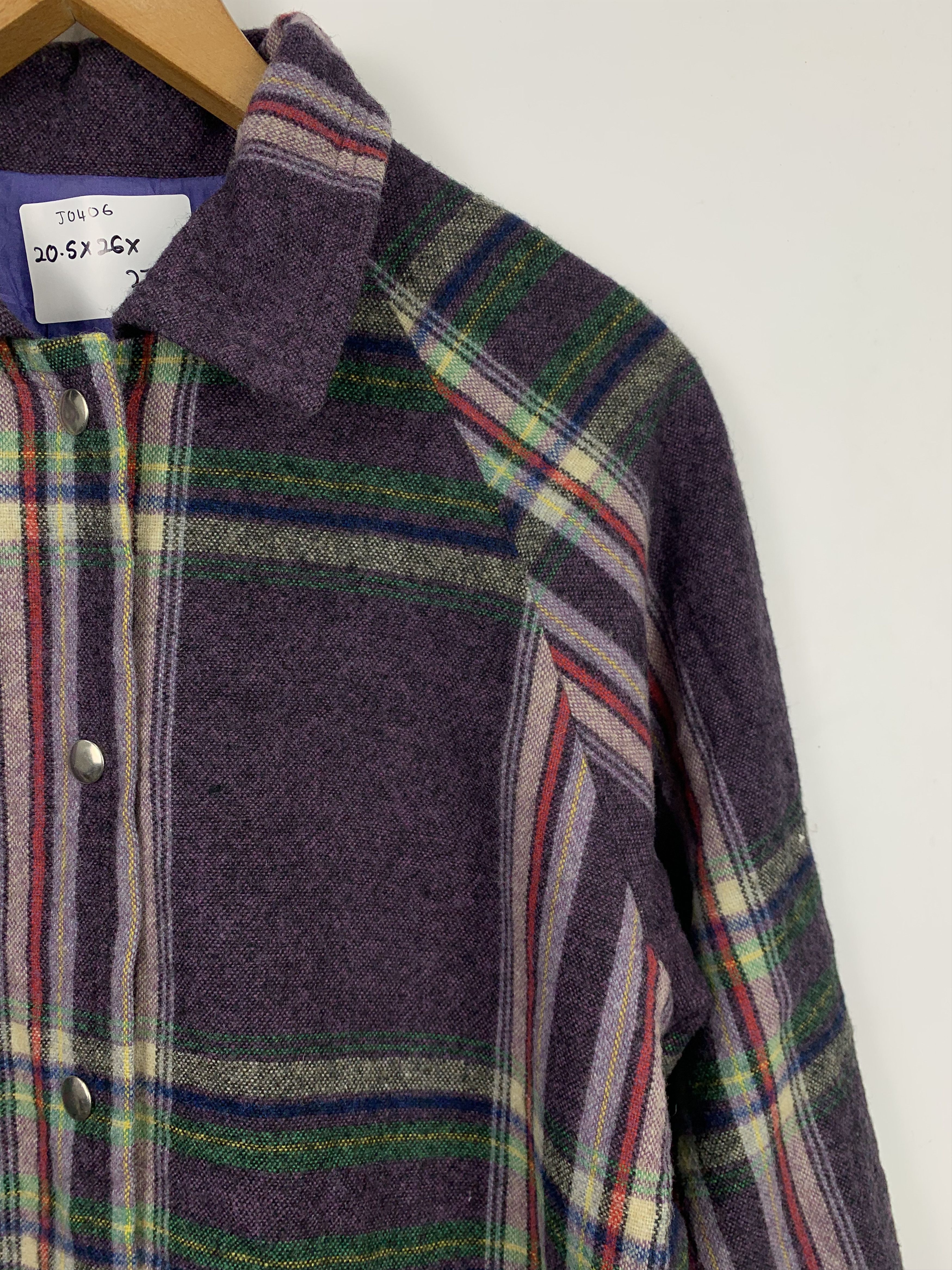 Japanese Brand Vintage 80s Lumberjack Wool Checkered Plaid Jackets J0406 Size US S / EU 44-46 / 1 - 4 Thumbnail