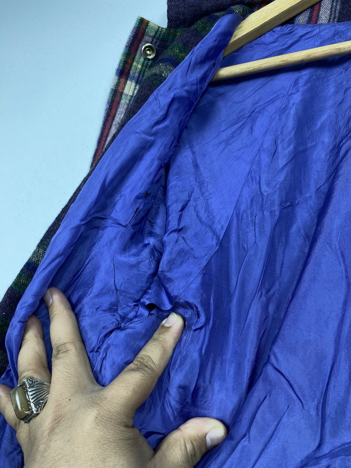 Japanese Brand Vintage 80s Lumberjack Wool Checkered Plaid Jackets J0406 Size US S / EU 44-46 / 1 - 9 Thumbnail