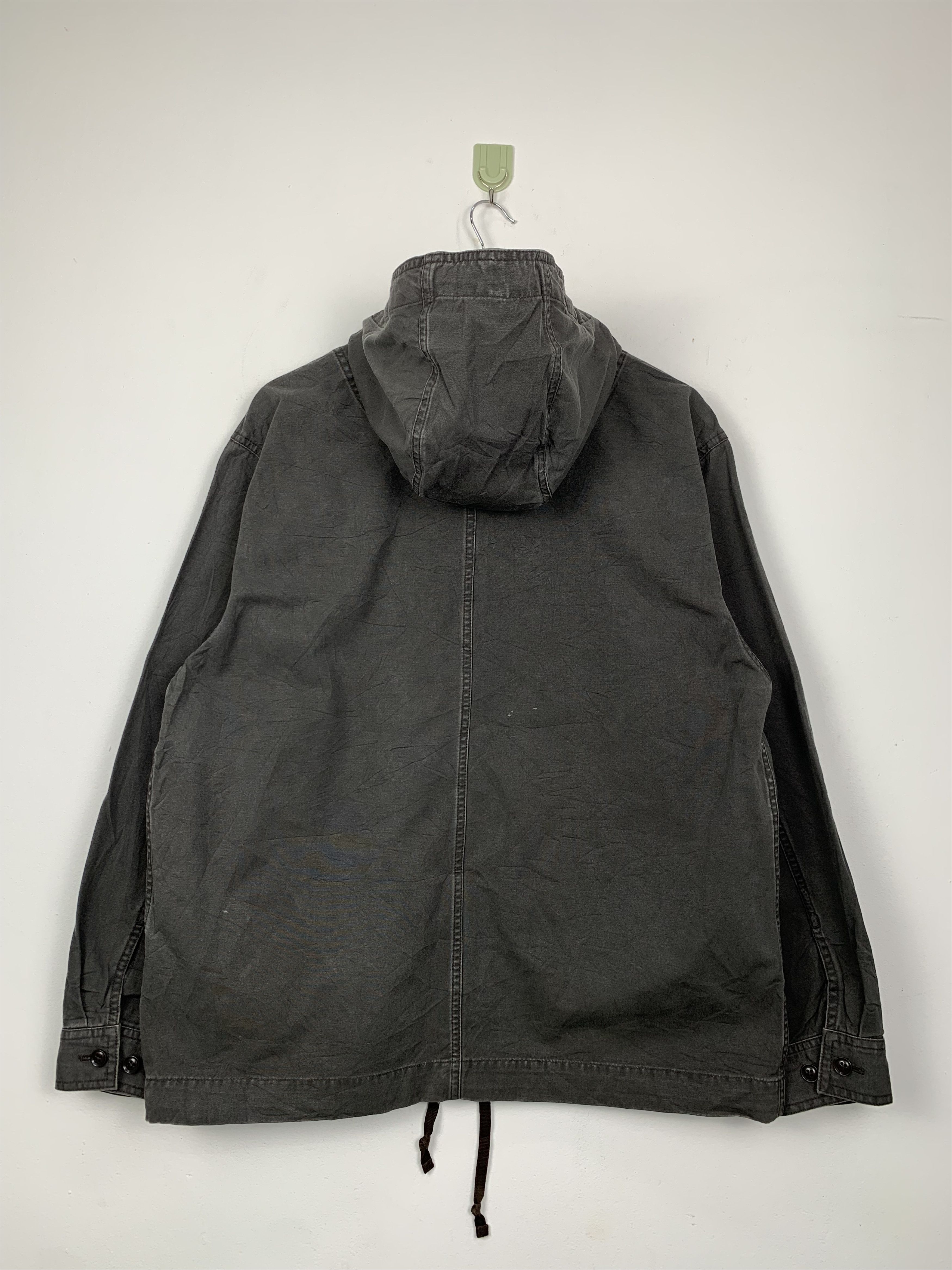 Japanese Brand × Uniqlo × Vintage Vintage UNIQLO Khaki Zip Up Hoodie Jacket Size US M / EU 48-50 / 2 - 7 Thumbnail