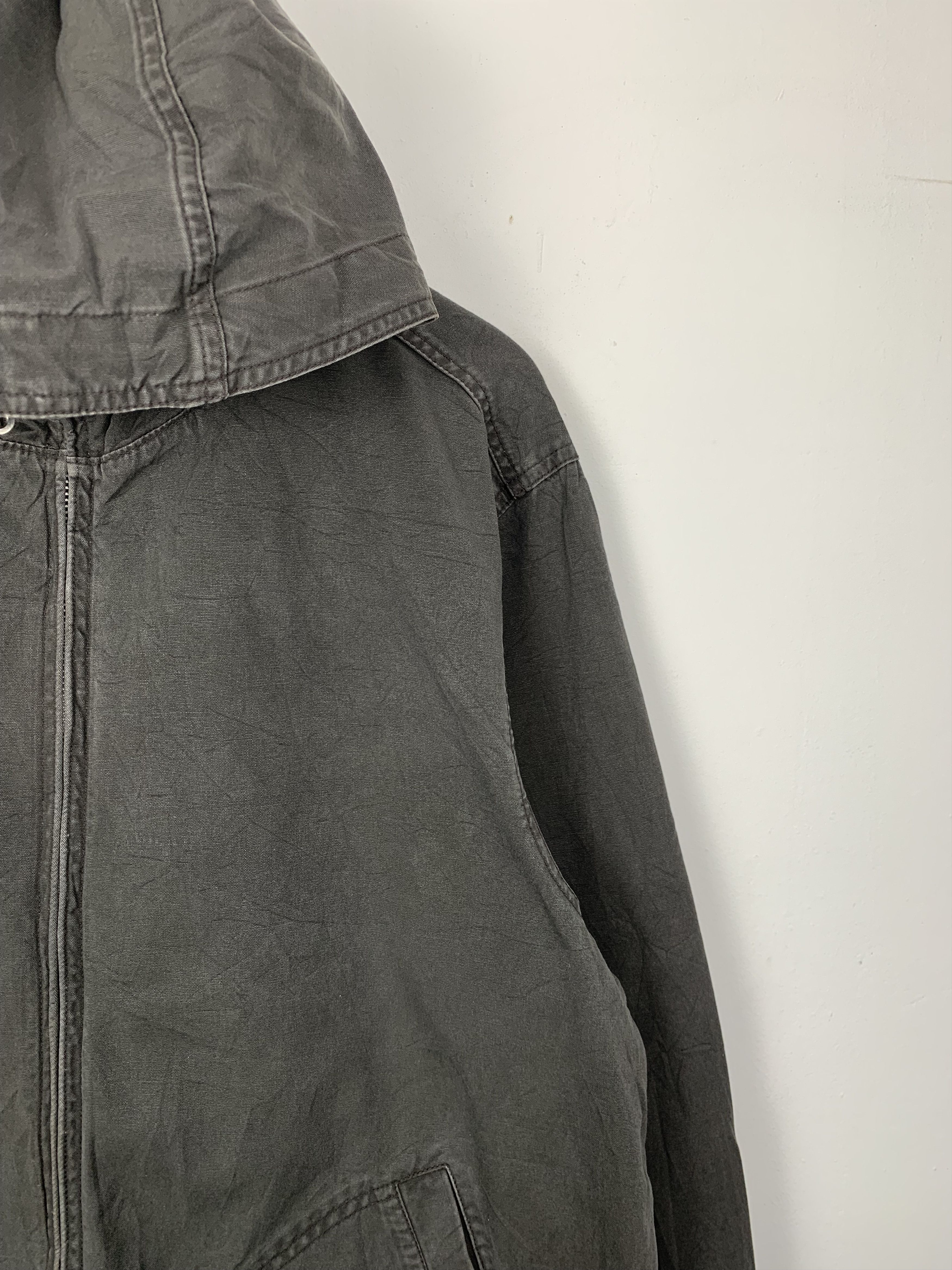 Japanese Brand × Uniqlo × Vintage Vintage UNIQLO Khaki Zip Up Hoodie Jacket Size US M / EU 48-50 / 2 - 4 Thumbnail