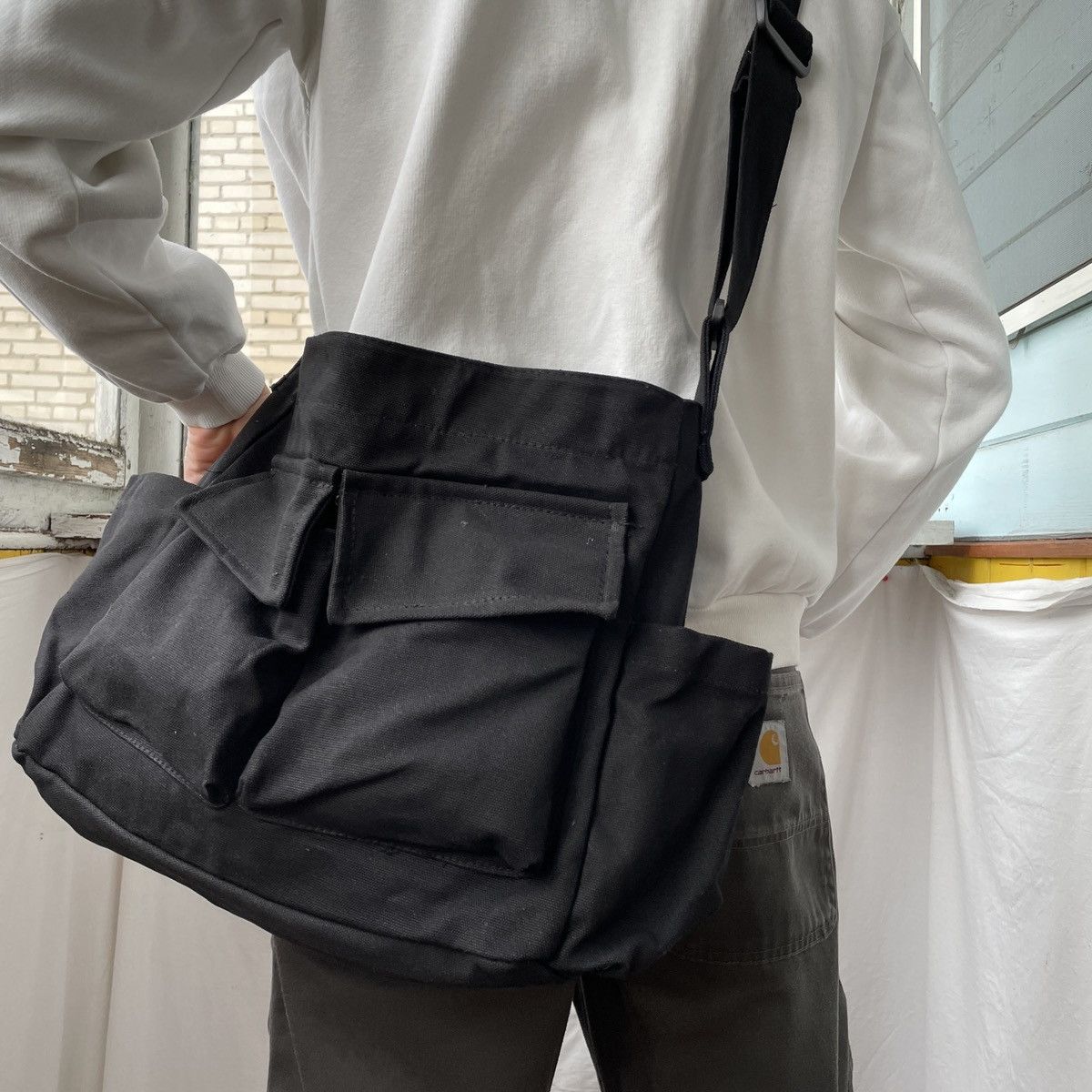 Japanese Brand Distressed Japanese crossbody bag Size ONE SIZE - 8 Thumbnail