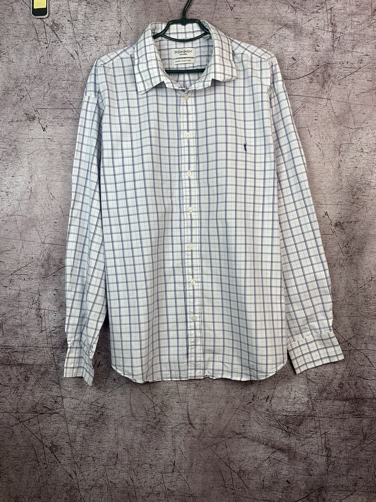 Yves Saint Laurent Vintage Yves Saint Laurent Check Shirt Size US XXL / EU 58 / 5 - 1 Thumbnail
