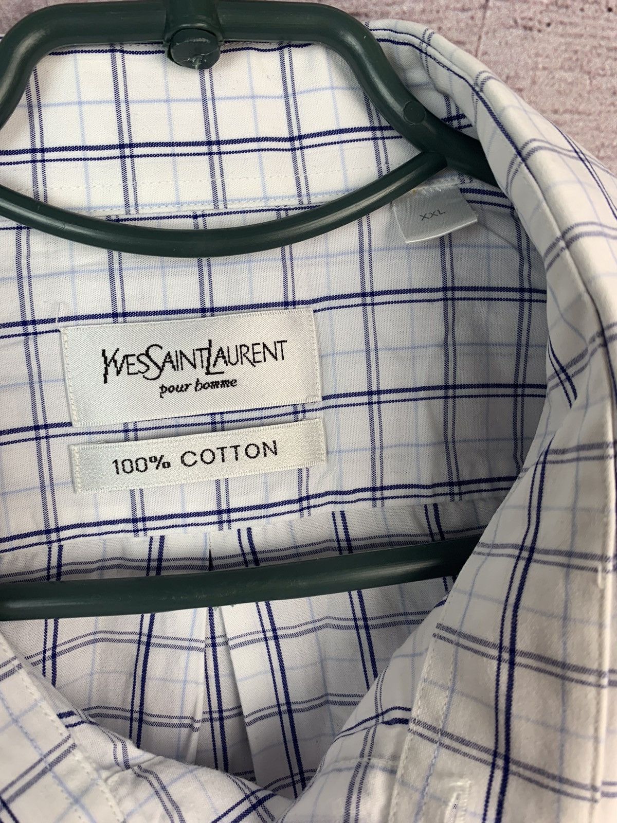 Yves Saint Laurent Vintage Yves Saint Laurent Check Shirt Size US XXL / EU 58 / 5 - 4 Thumbnail