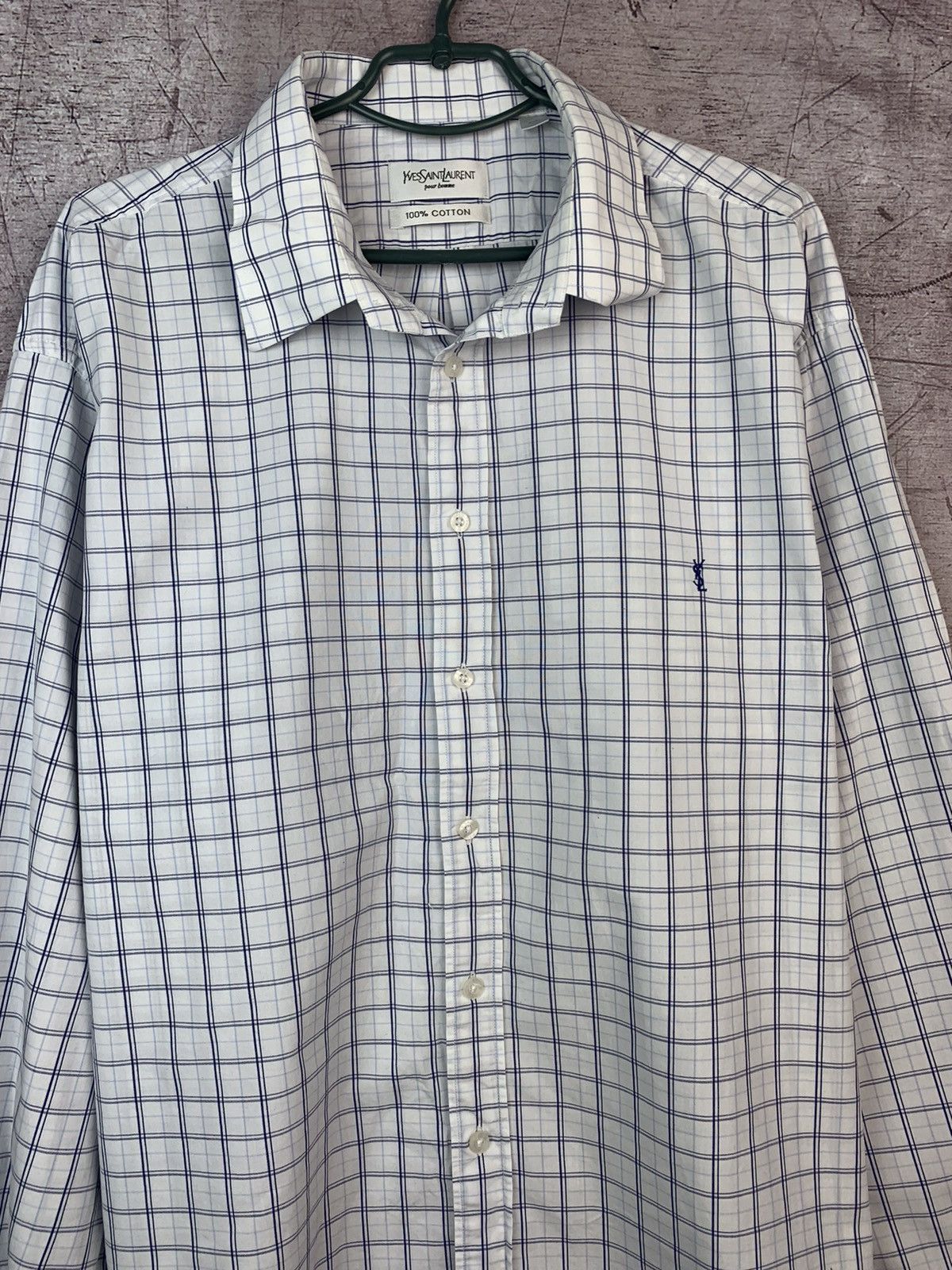 Yves Saint Laurent Vintage Yves Saint Laurent Check Shirt Size US XXL / EU 58 / 5 - 2 Thumbnail
