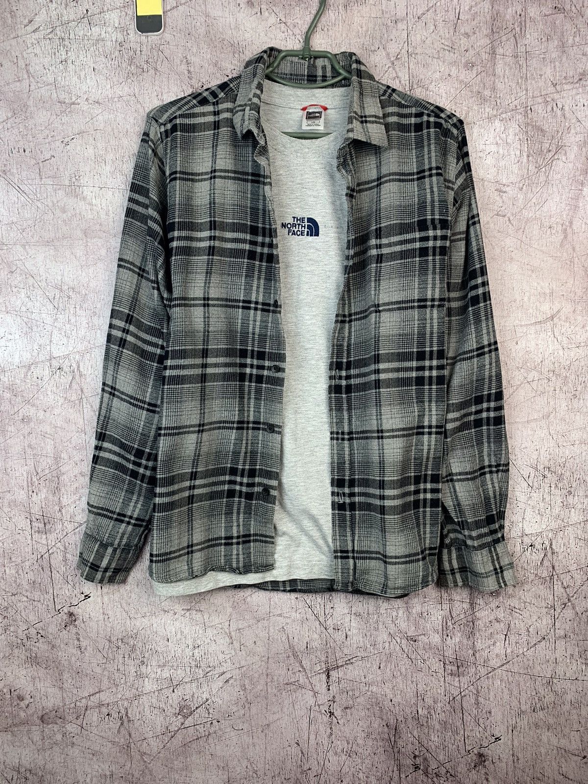 Flannel × Vintage Vintage Flannel Grey Plaid Shirt Travis Style Size US L / EU 52-54 / 3 - 1 Thumbnail