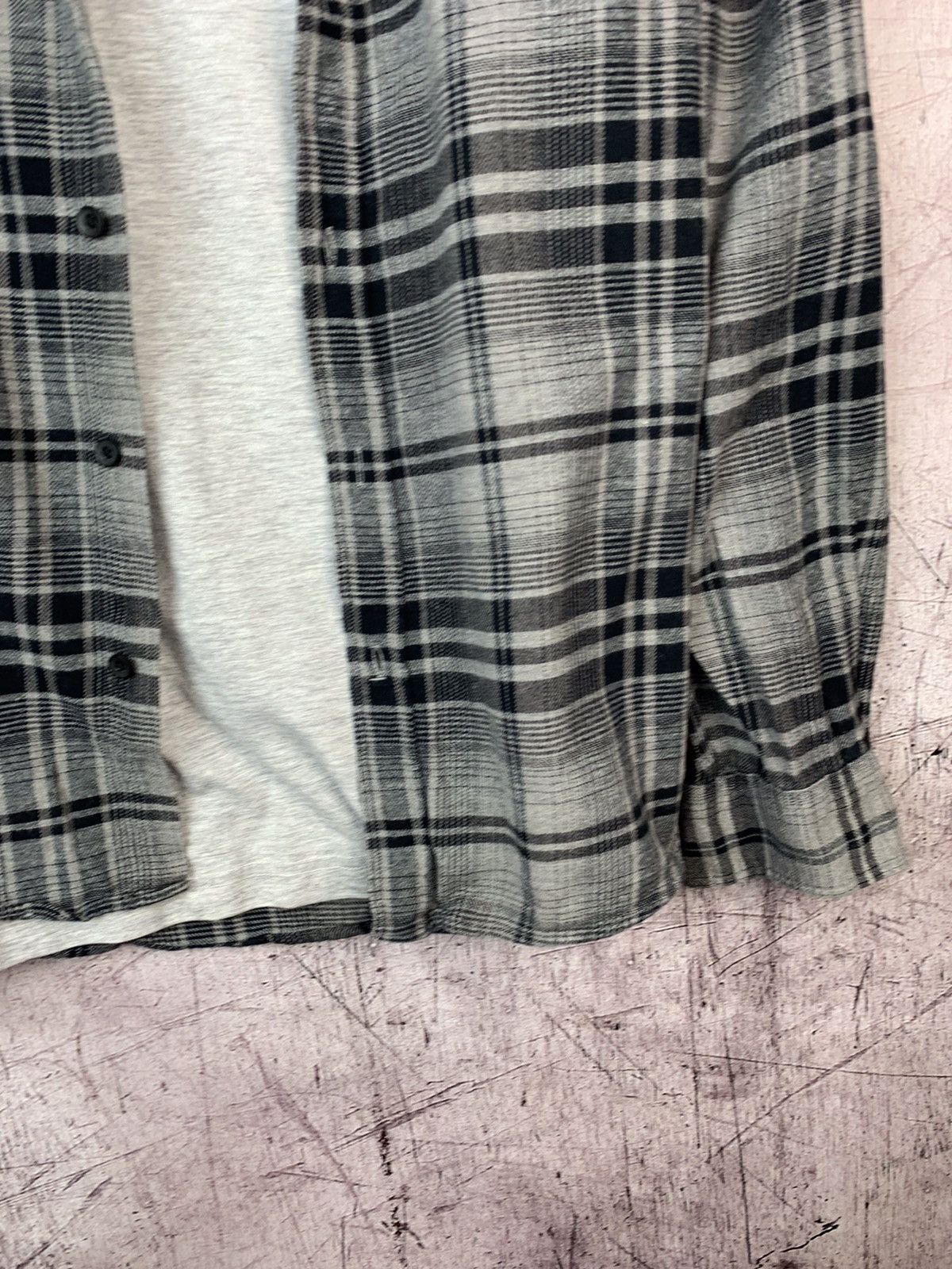 Flannel × Vintage Vintage Flannel Grey Plaid Shirt Travis Style Size US L / EU 52-54 / 3 - 4 Thumbnail