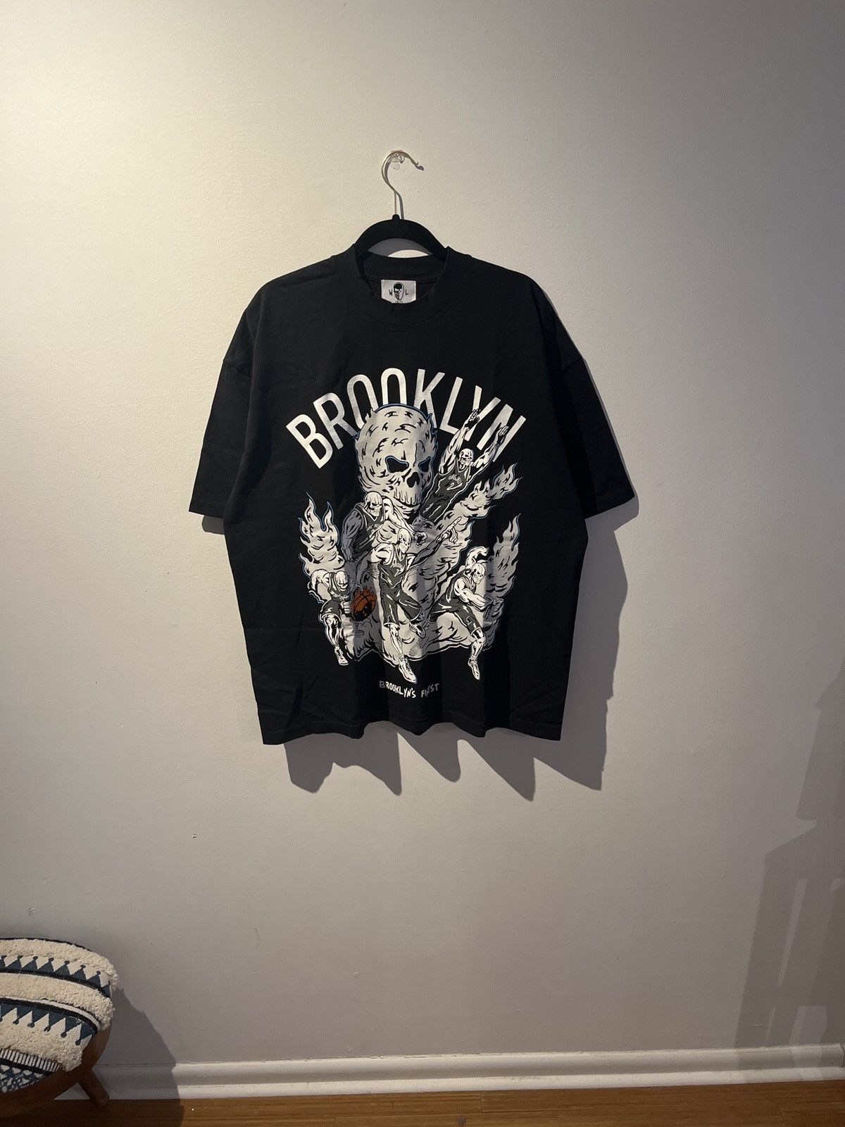 image of Warren Lotas Brooklyn Nets “ Brooklyns Finest” in Black, Men's (Size XL)