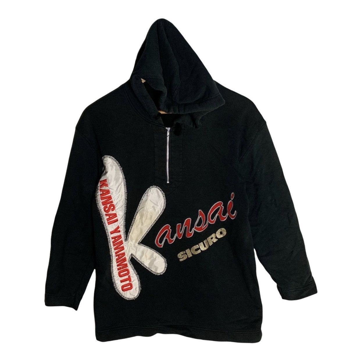 Japanese Brand × Kansai Yamamoto Kansai yamamoto hoodie zip big logo nice design Size US M / EU 48-50 / 2 - 1 Thumbnail