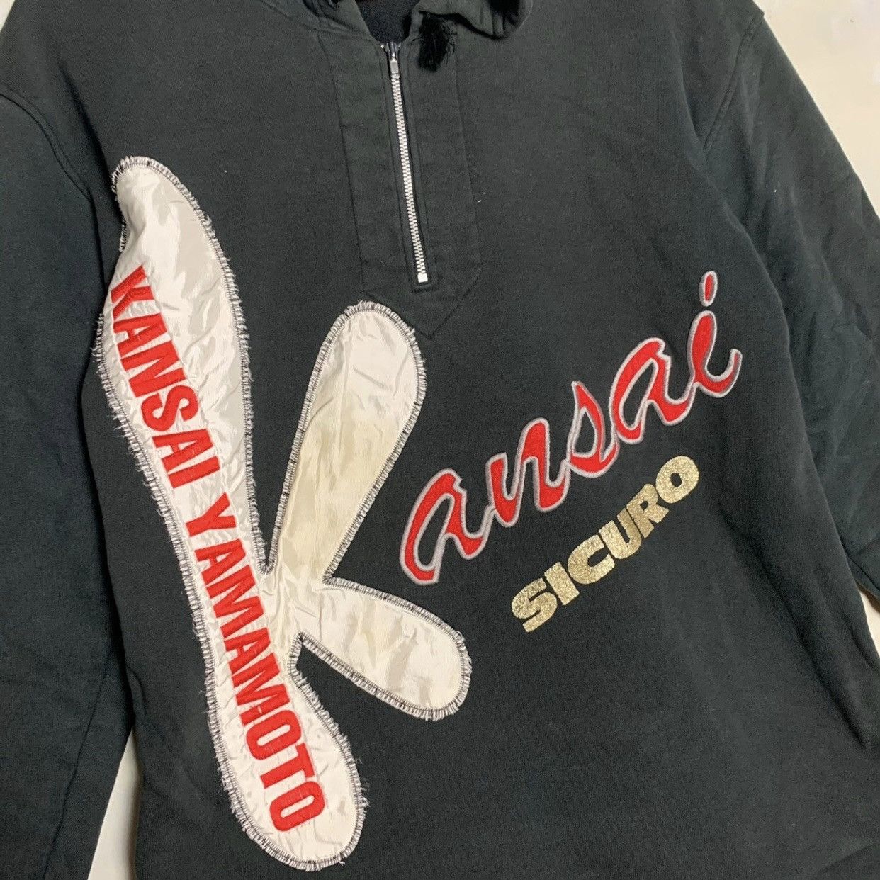 Japanese Brand × Kansai Yamamoto Kansai yamamoto hoodie zip big logo nice design Size US M / EU 48-50 / 2 - 3 Thumbnail