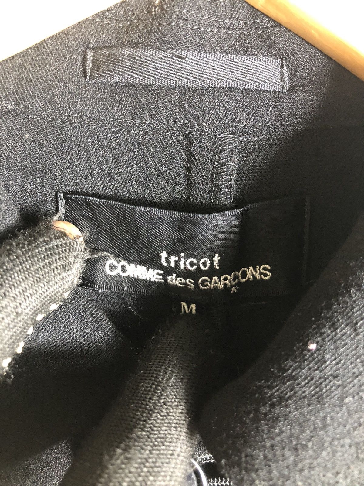 Comme des Garcons × Japanese Brand × Vintage Vintage Tricot commen des gargon button up Size S / US 4 / IT 40 - 6 Thumbnail