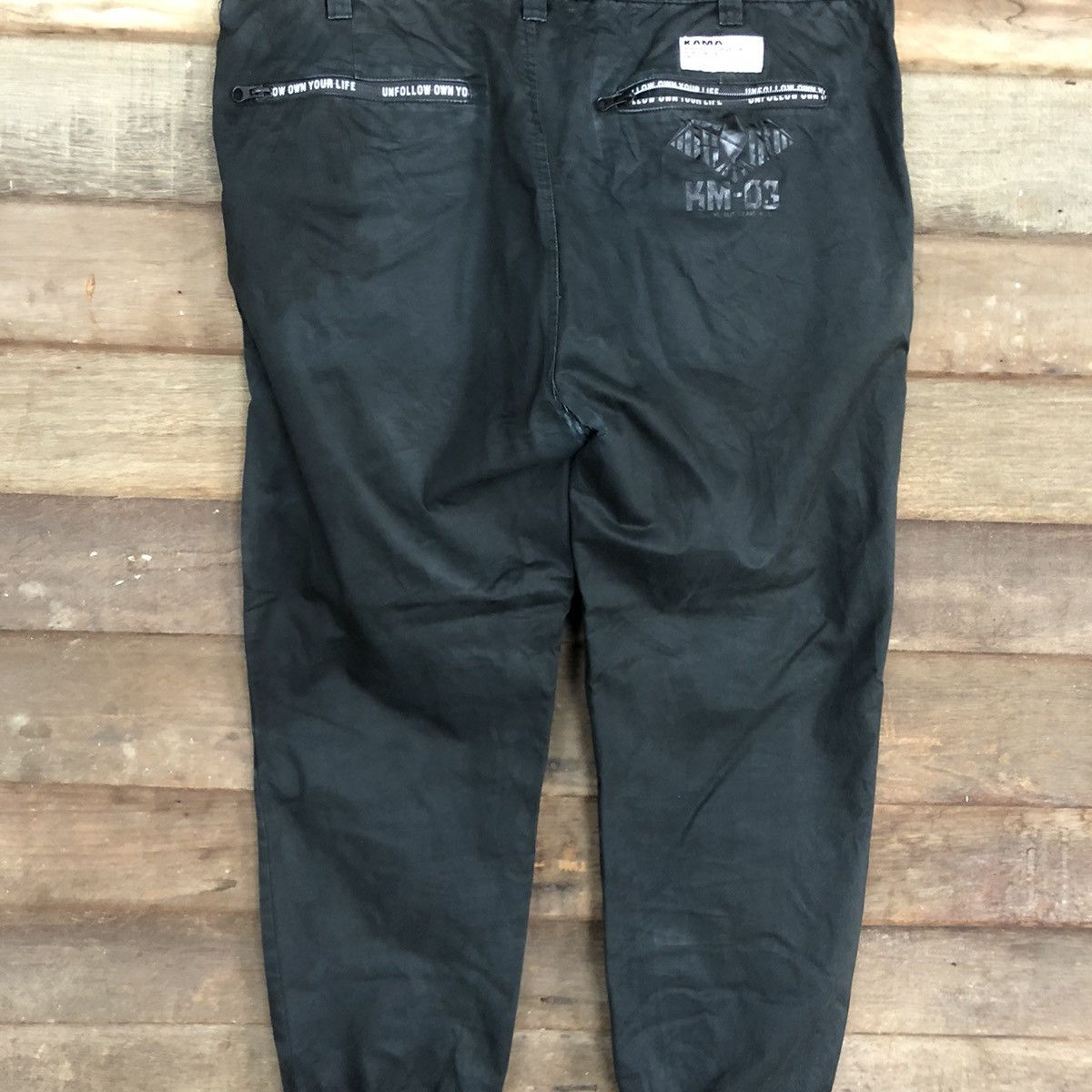 Japanese Brand DLL Kama Black Jogger Pants #c1253 Size US 35 - 12 Thumbnail