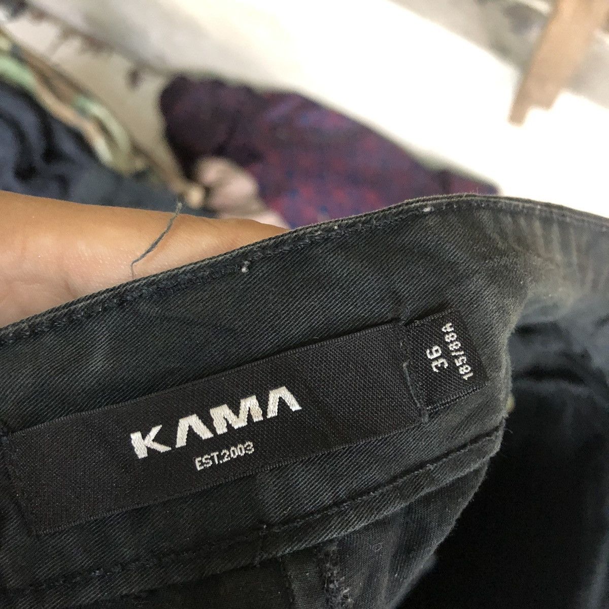 Japanese Brand DLL Kama Black Jogger Pants #c1253 Size US 35 - 15 Thumbnail