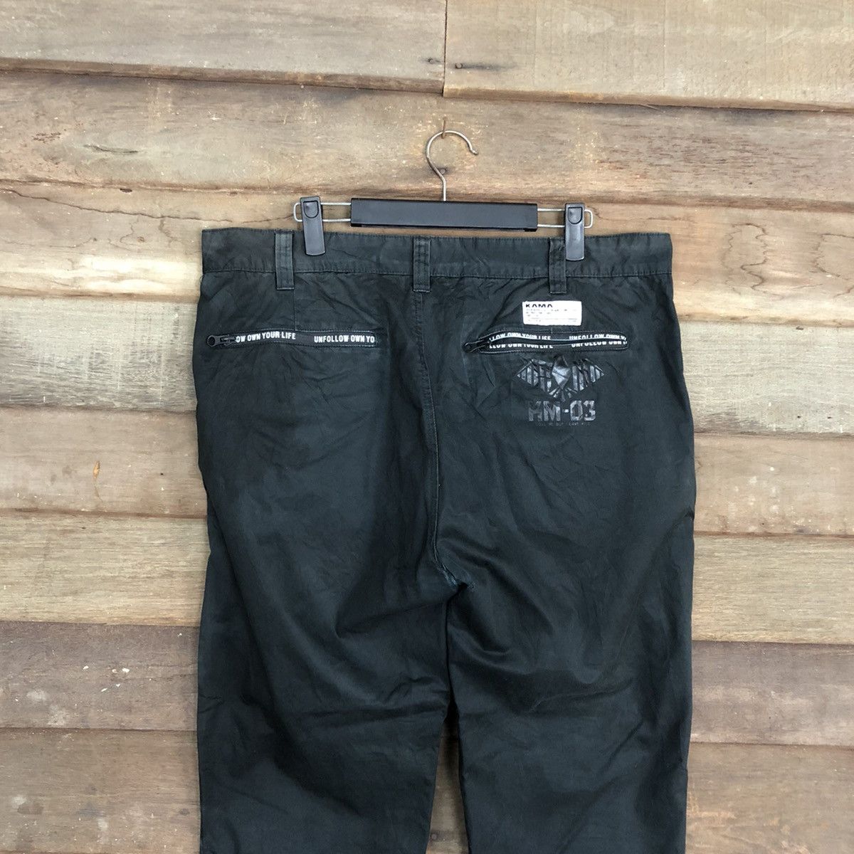 Japanese Brand DLL Kama Black Jogger Pants #c1253 Size US 35 - 10 Thumbnail