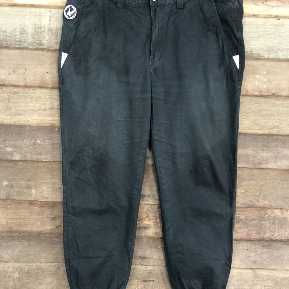 Japanese Brand DLL Kama Black Jogger Pants #c1253 Size US 35 - 4 Thumbnail