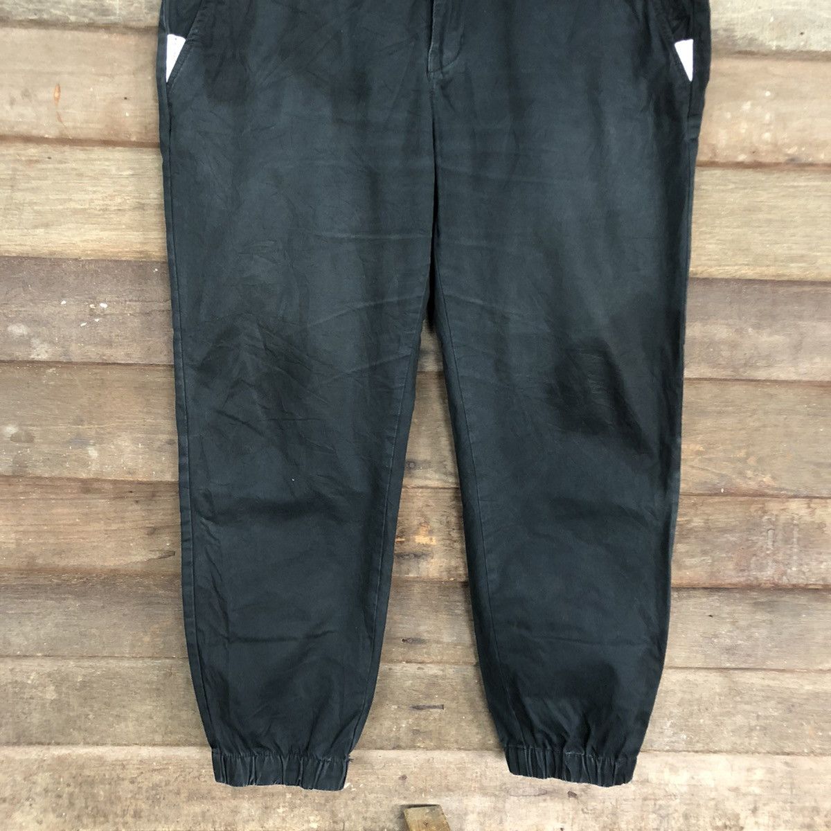 Japanese Brand DLL Kama Black Jogger Pants #c1253 Size US 35 - 3 Thumbnail