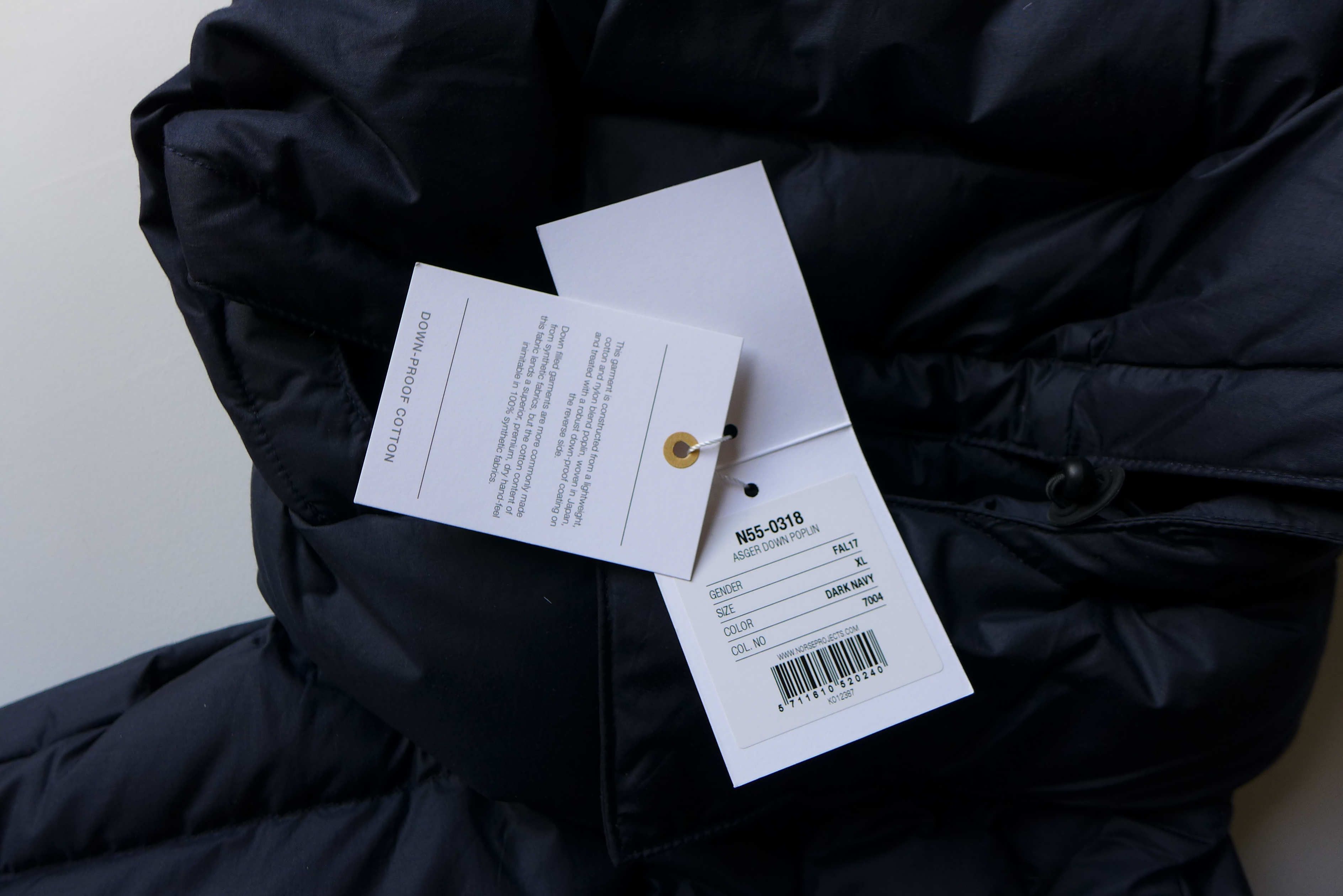 Norse Projects Norse Projects Asger Down Poplin Jacket -- Dark Navy Size US XL / EU 56 / 4 - 11 Thumbnail