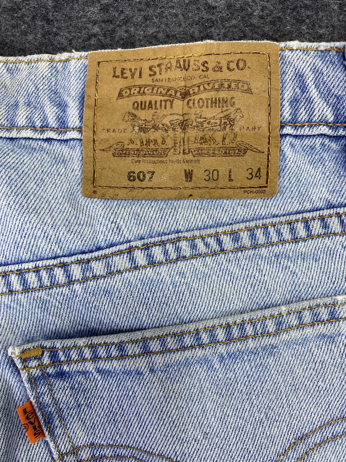 Levi's 90s Vintage Levis 607 Distress Blue Wash Jeans- J785 Size US 30 / EU 46 - 9 Thumbnail
