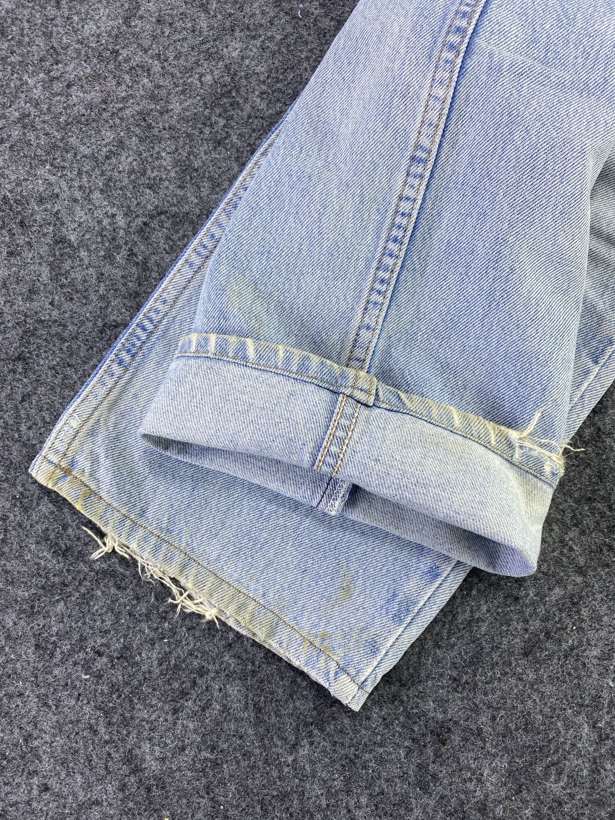 Levi's 90s Vintage Levis 607 Distress Blue Wash Jeans- J785 Size US 30 / EU 46 - 7 Thumbnail