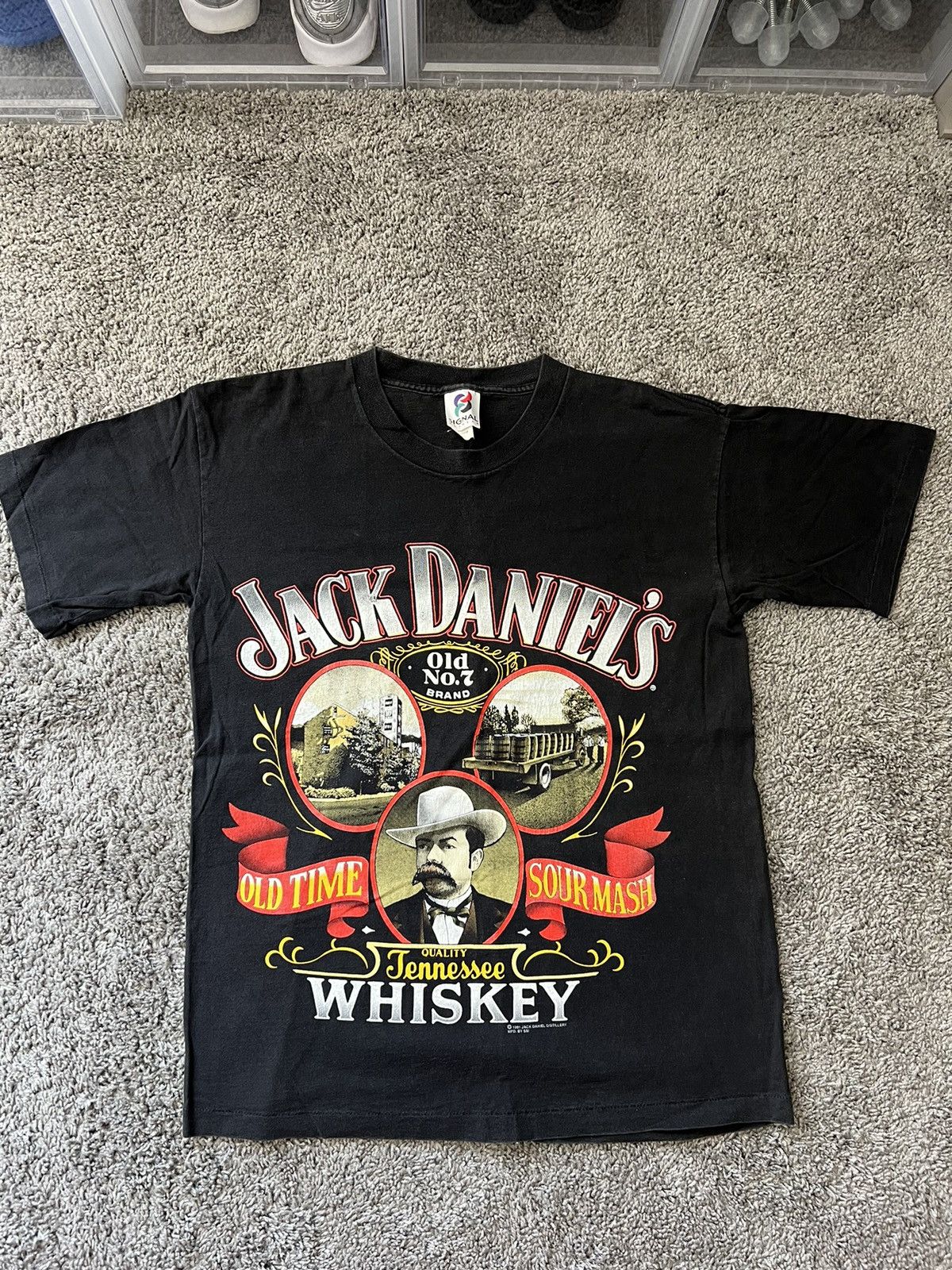 Other Vintage 1991 Jack Daniels Tee Size US L / EU 52-54 / 3 - 1 Thumbnail