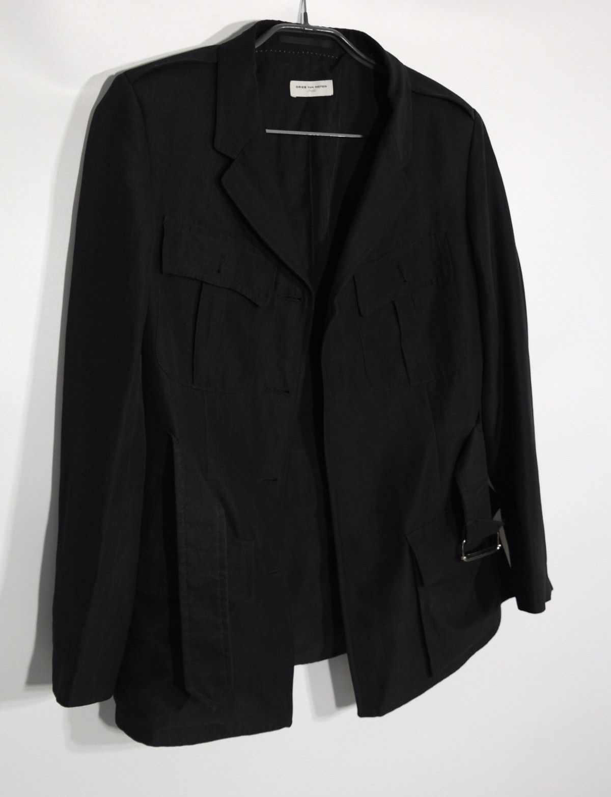 Dries Van Noten Dries Van Noten Women Single-Breasted Blazer Belt Black Size S / US 4 / IT 40 - 4 Thumbnail