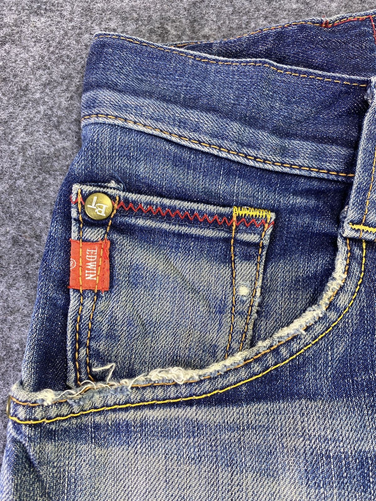 Edwin Edwin Blue Trip Buckle Back Flare Denim - J786 Size US 34 / EU 50 - 9 Thumbnail