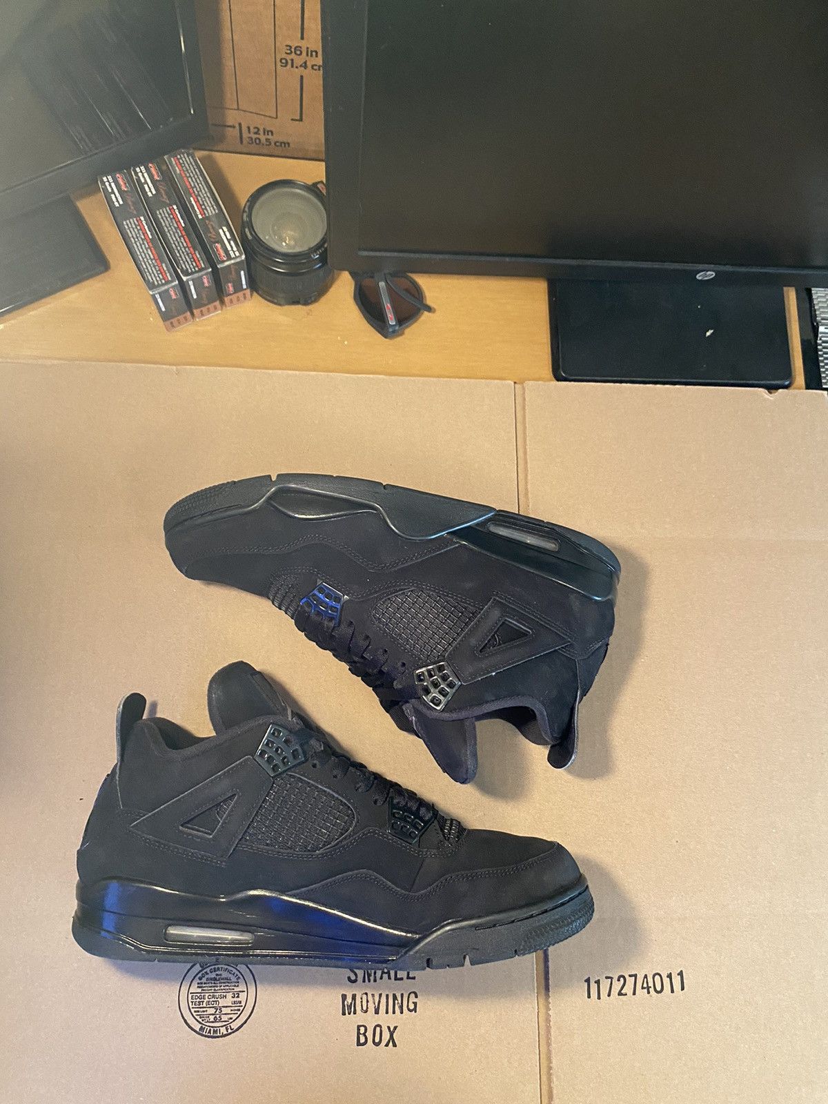 air jordan 4 black & graphite